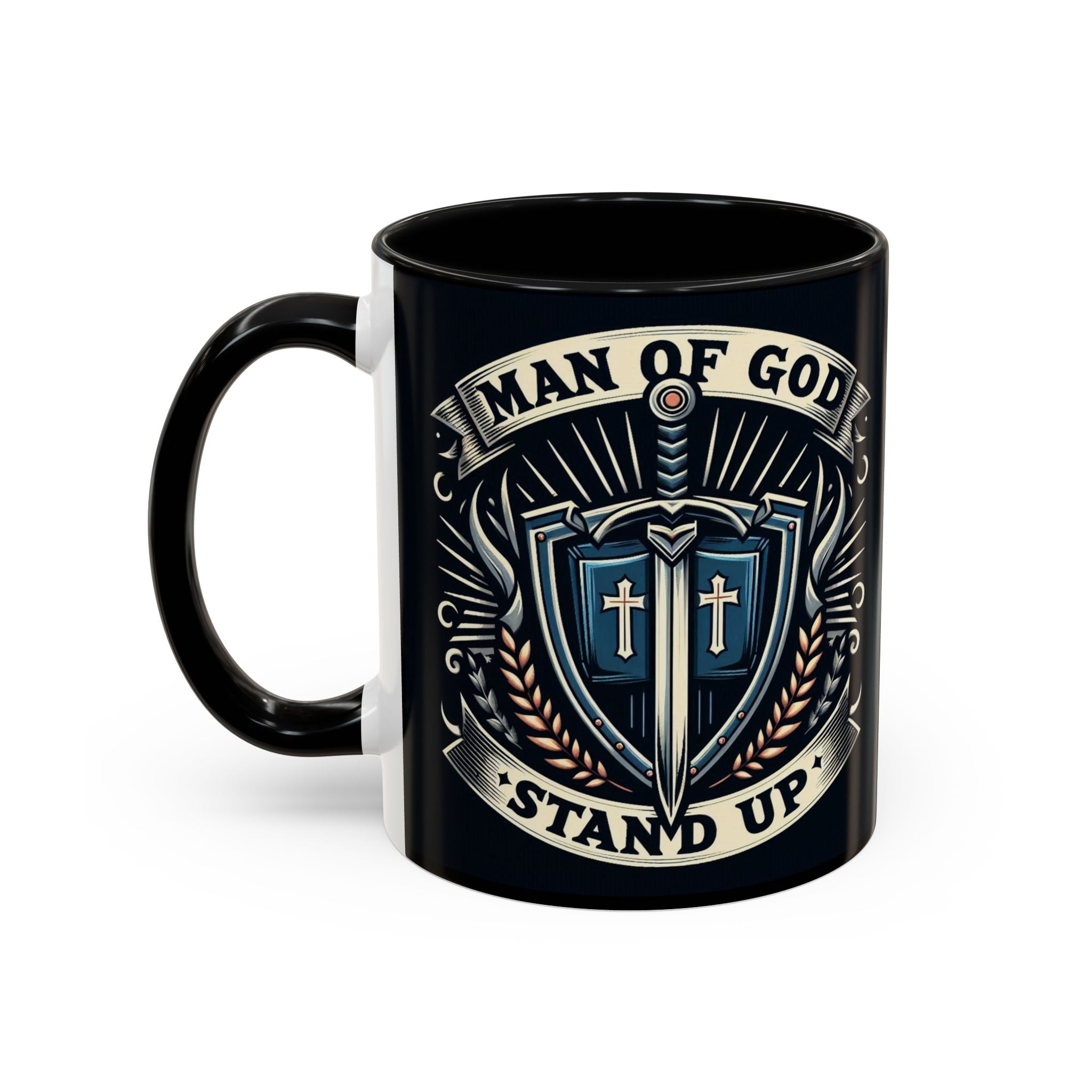 Faith-Inspired Accent Coffee Mug - 'Stand Up'