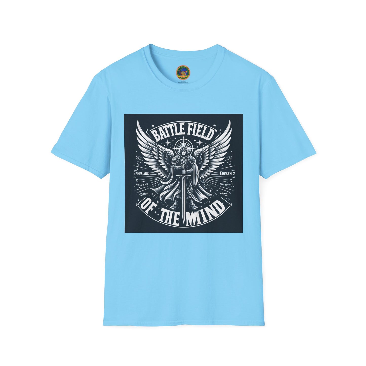 Battle Field of the Mind Unisex Softstyle T-Shirt - Motivational Graphic Tee for Mental Strength