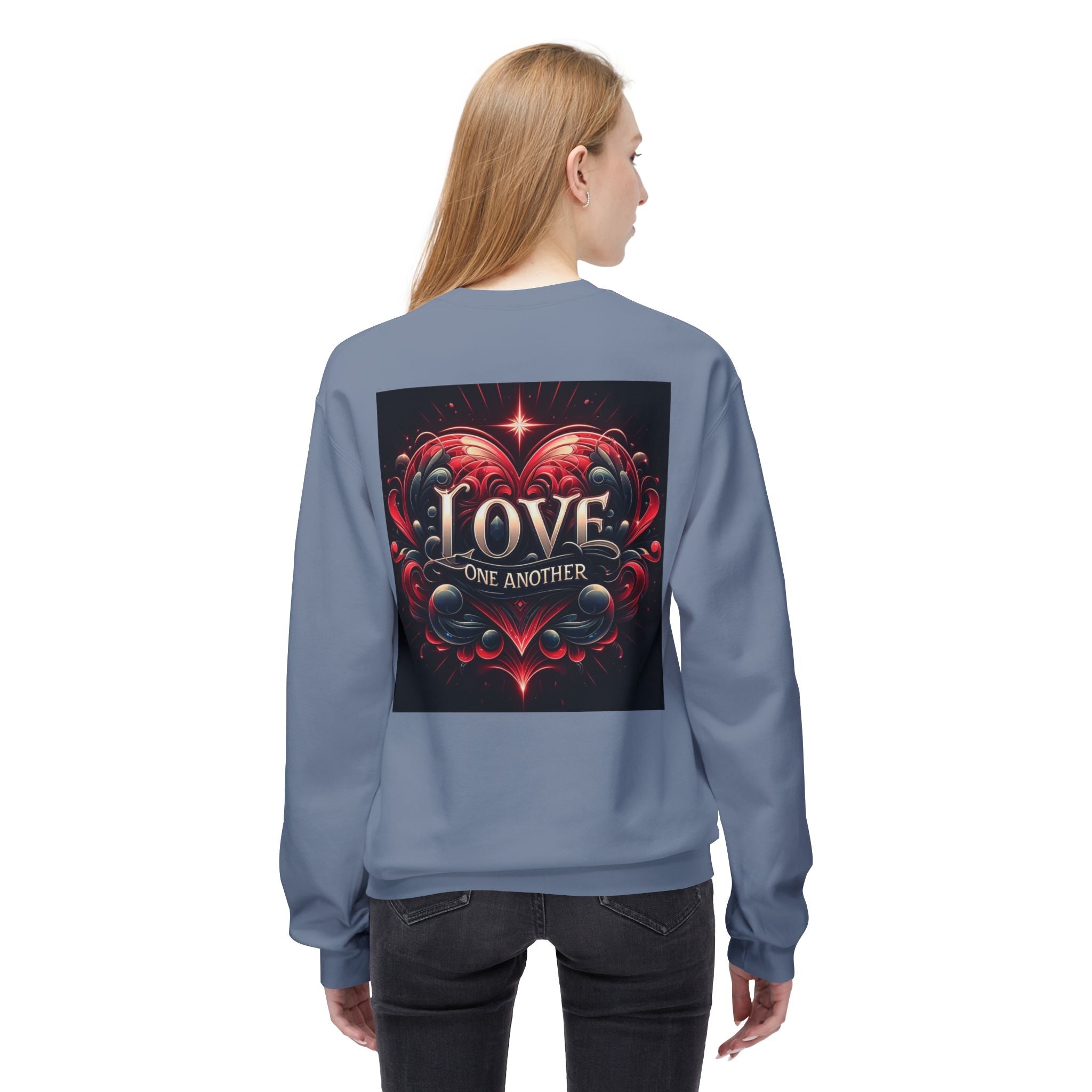 Love One Another Graphic Sweatshirt - Unisex Midweight Crewneck