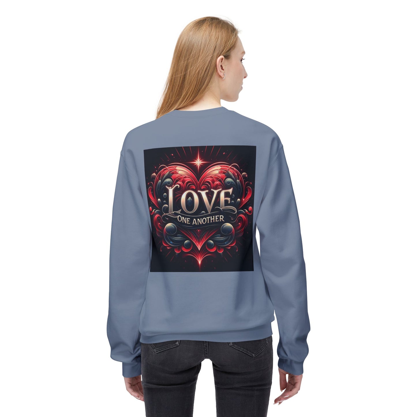 Love One Another Graphic Sweatshirt - Unisex Midweight Crewneck