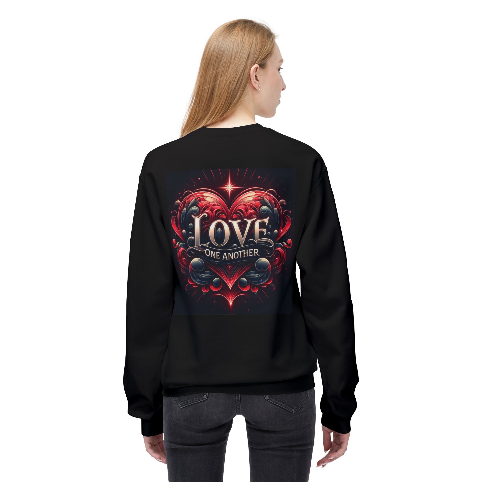 Love One Another Graphic Sweatshirt - Unisex Midweight Crewneck