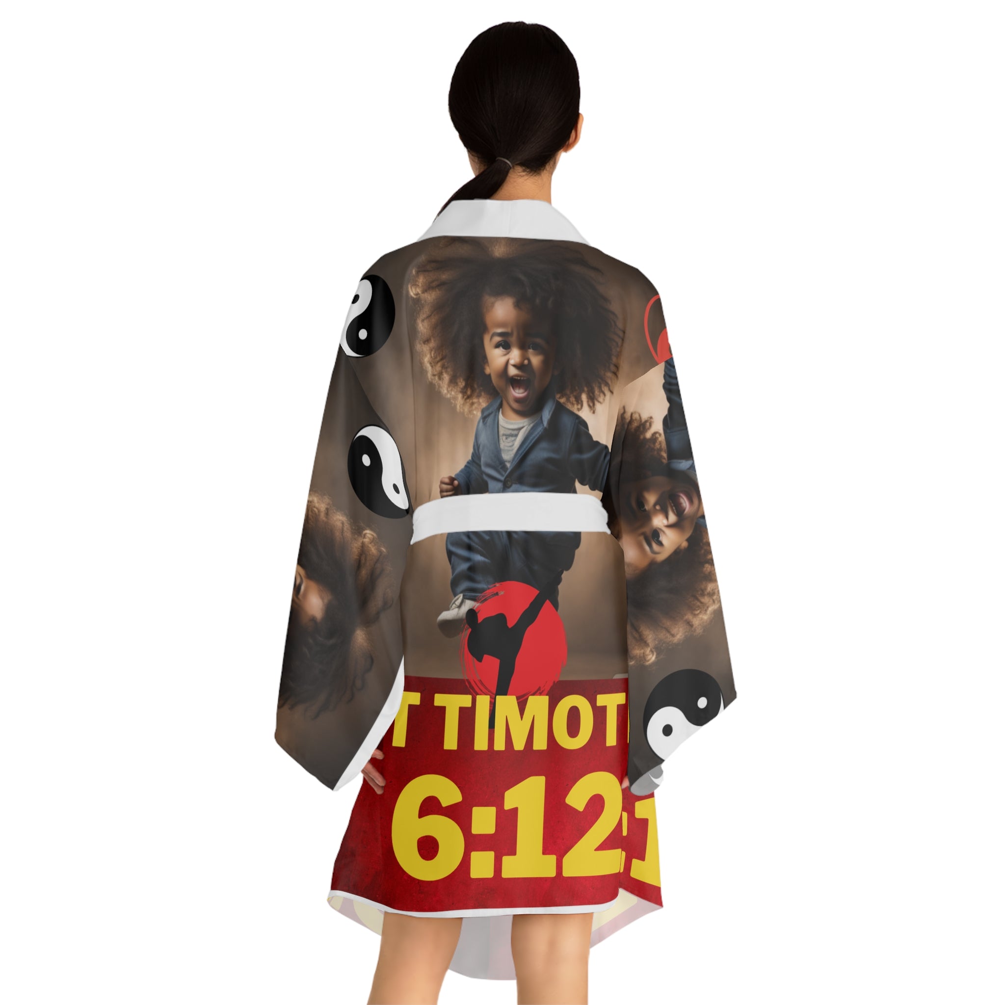 Long Sleeve Kimono Robe (AOP)