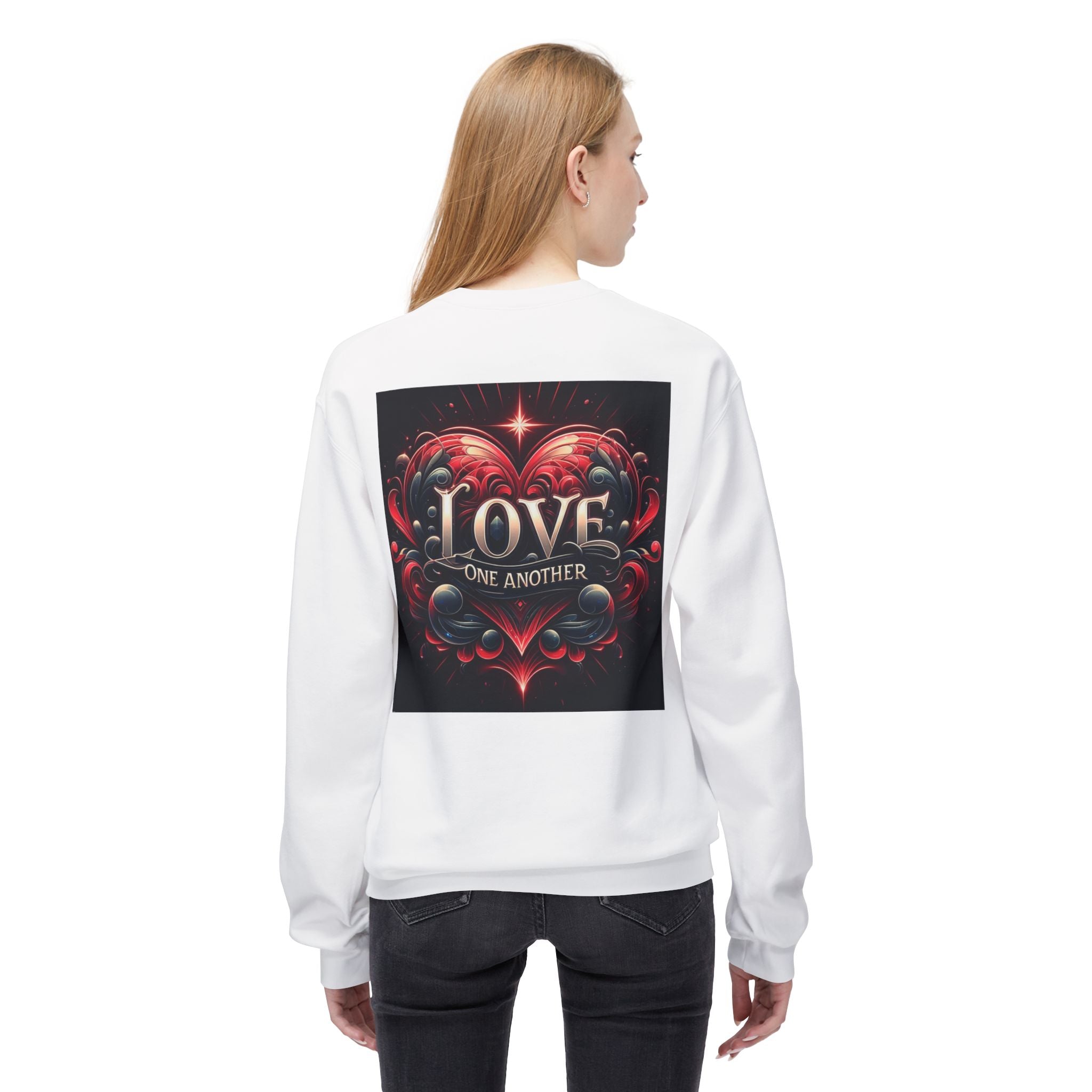 Love One Another Graphic Sweatshirt - Unisex Midweight Crewneck