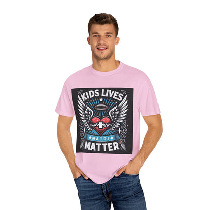 Kids Lives Matter Unisex Garment-Dyed T-Shirt | Supportive and Stylish Statement Tee