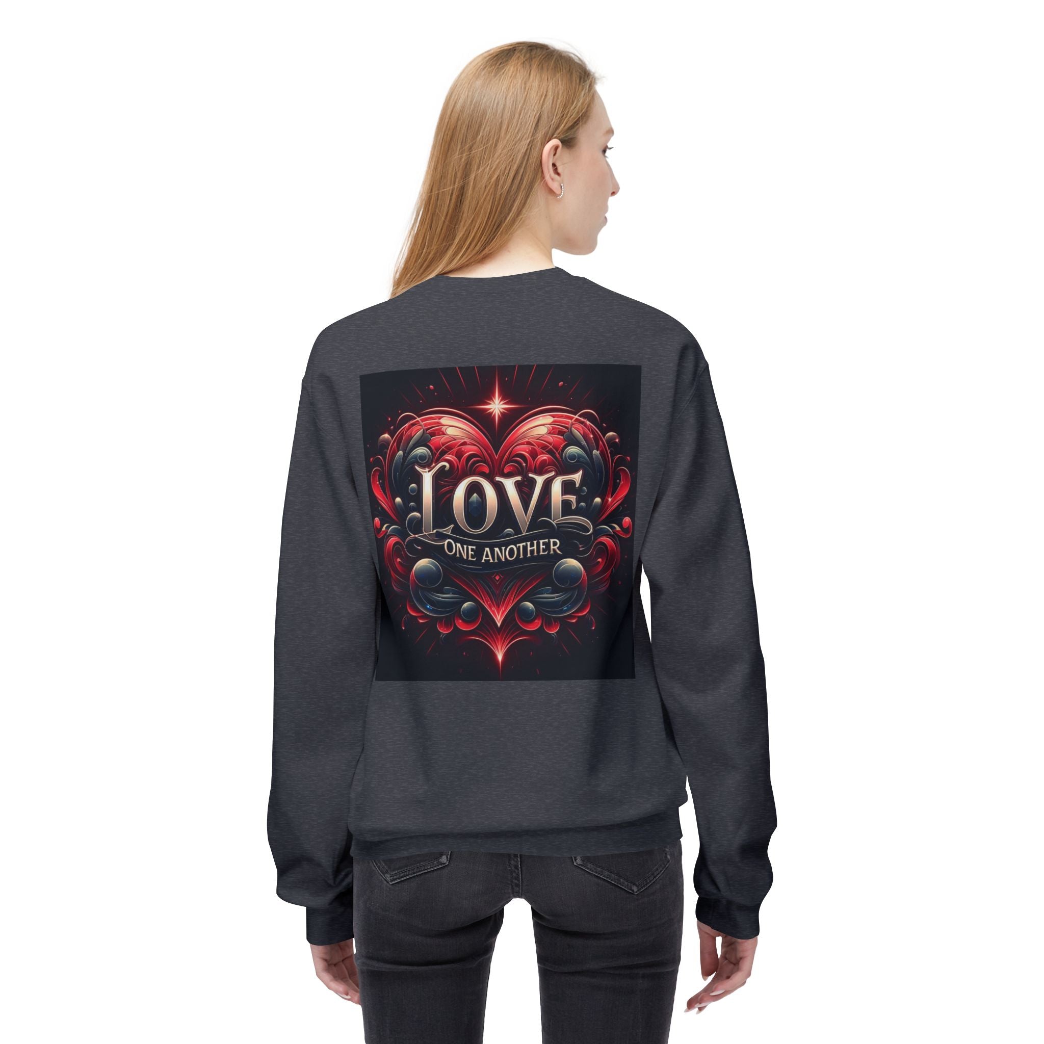 Love One Another Graphic Sweatshirt - Unisex Midweight Crewneck