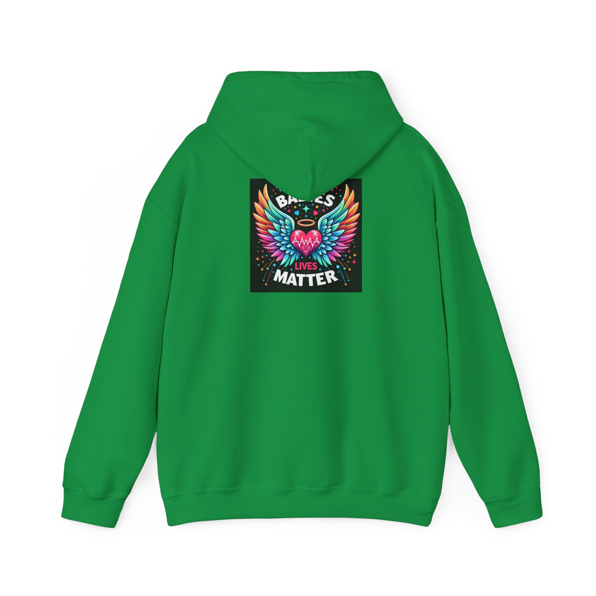 Babies Matter Wings Unisex Heavy Blend Hoodie – Colorful, Stylish Sweatshirt for Moms and Supporters