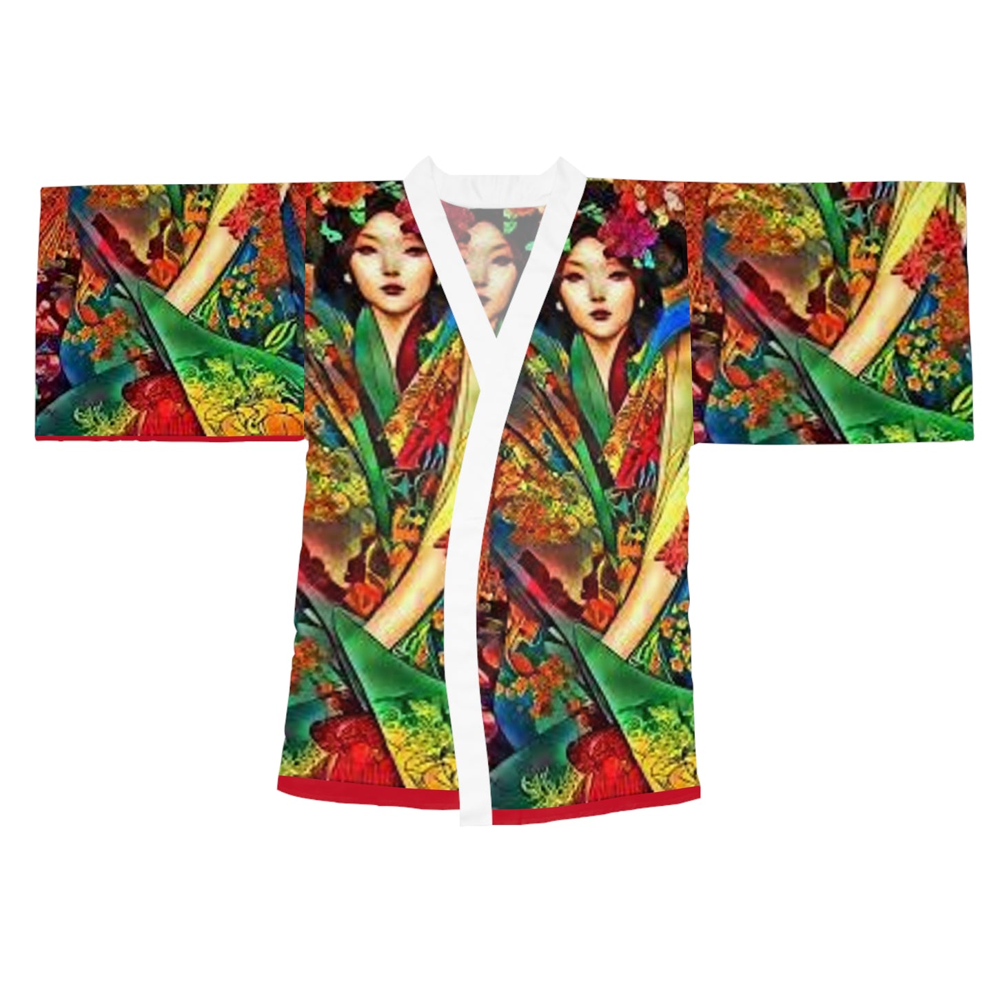 Long Sleeve Kimono Robe (AOP)