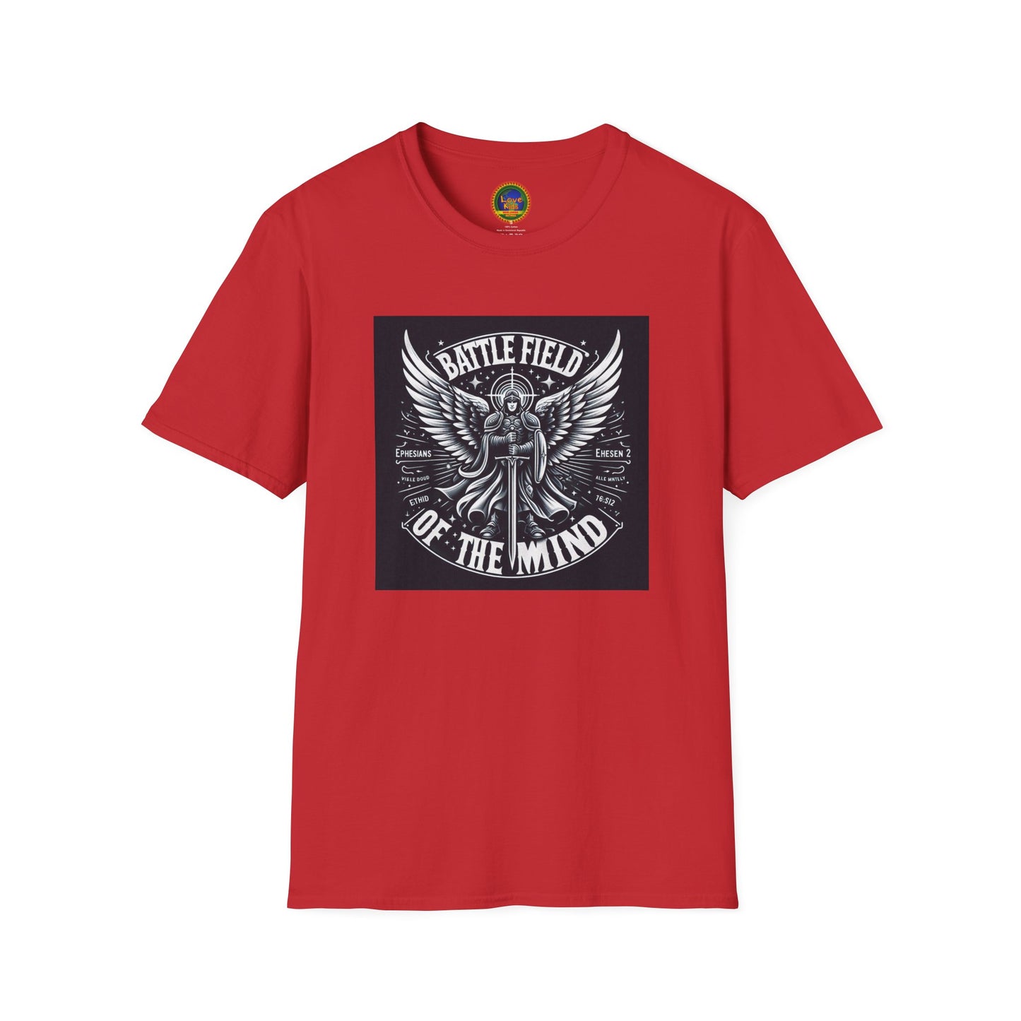 Battle Field of the Mind Unisex Softstyle T-Shirt - Motivational Graphic Tee for Mental Strength