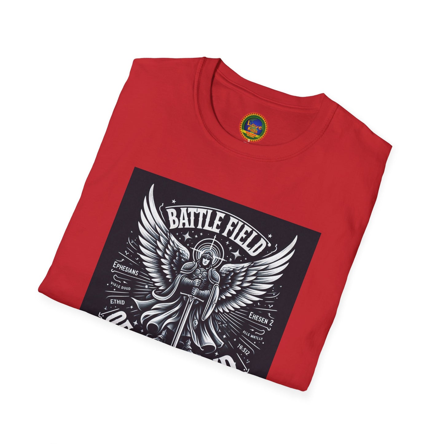 Battle Field of the Mind Unisex Softstyle T-Shirt - Motivational Graphic Tee for Mental Strength