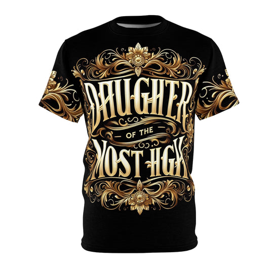 Daughter of the Most High Unisex Cut & Sew Tee - Inspirational Design for Faith and Empowerment