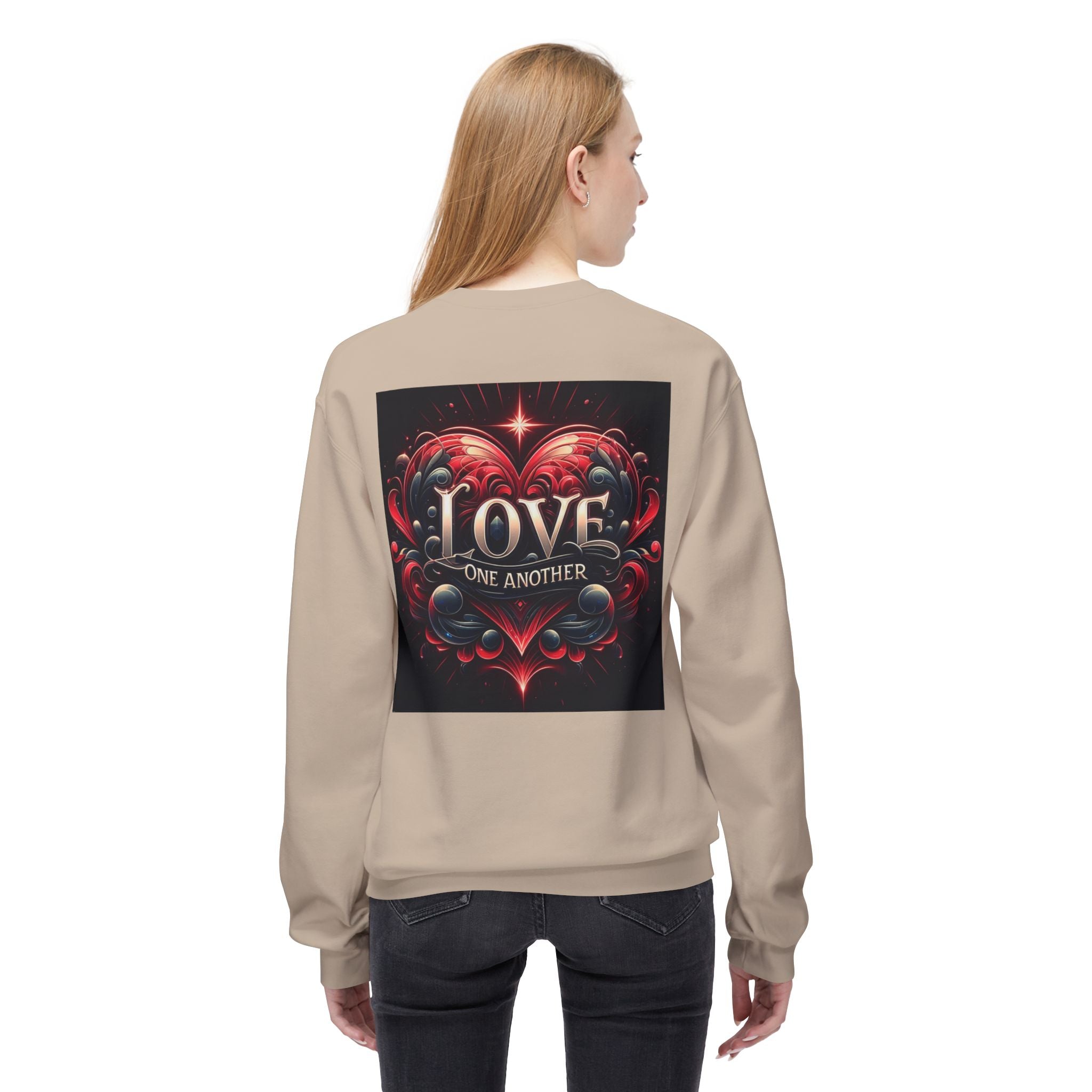 Love One Another Graphic Sweatshirt - Unisex Midweight Crewneck