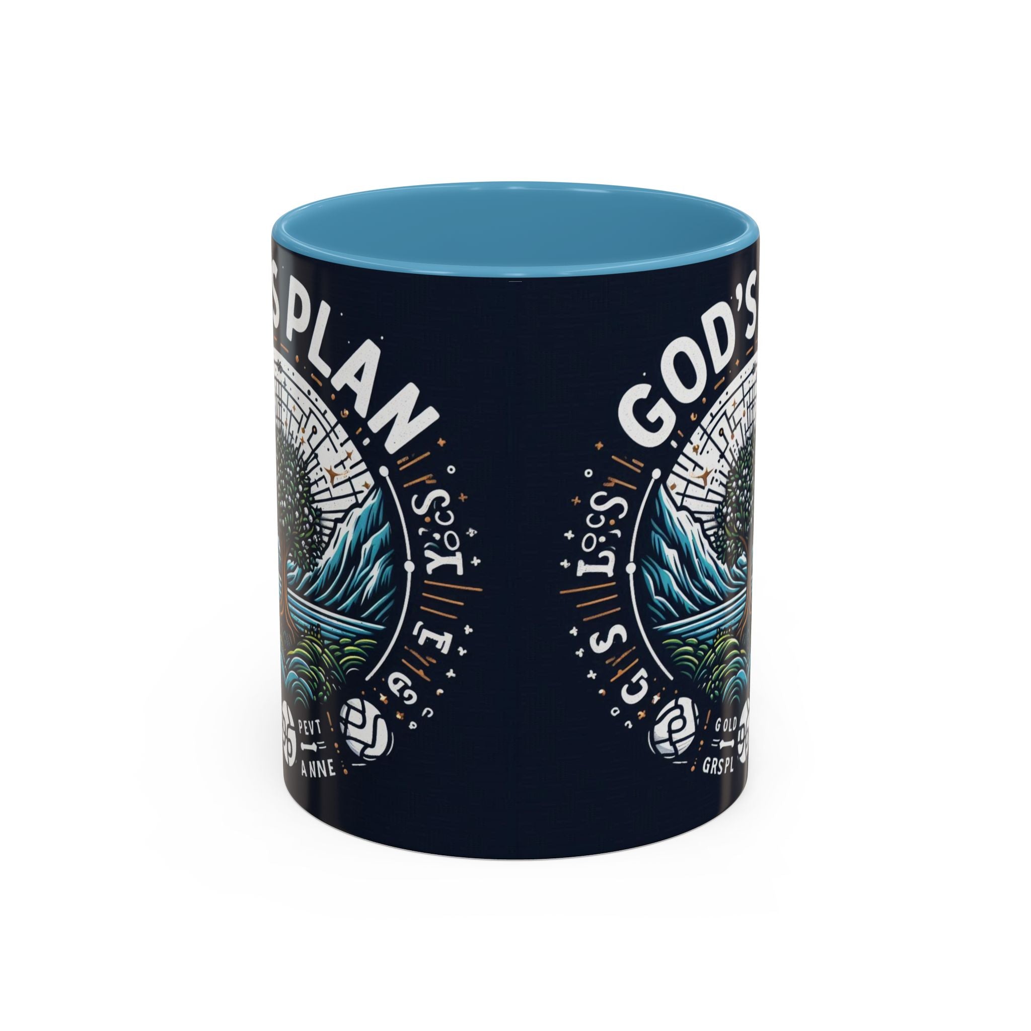 God's Plan Accent Coffee Mug | Inspirational Coffee Cup for Faith & Motivation | 11oz & 15oz