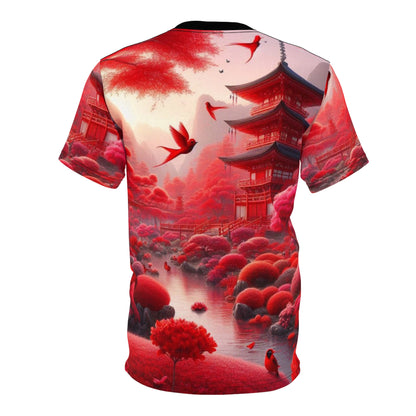 Vibrant Japanese-Inspired Unisex Tee - Perfect for Nature Lovers