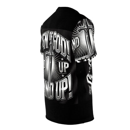 Men of God Stand Up Unisex Cut & Sew Tee - Bold Graphic Faith Shirt