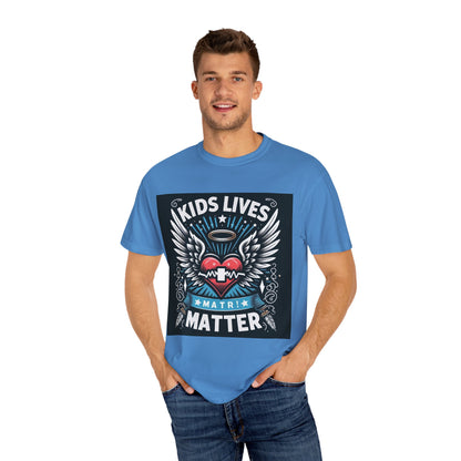 Kids Lives Matter Unisex Garment-Dyed T-Shirt | Supportive and Stylish Statement Tee