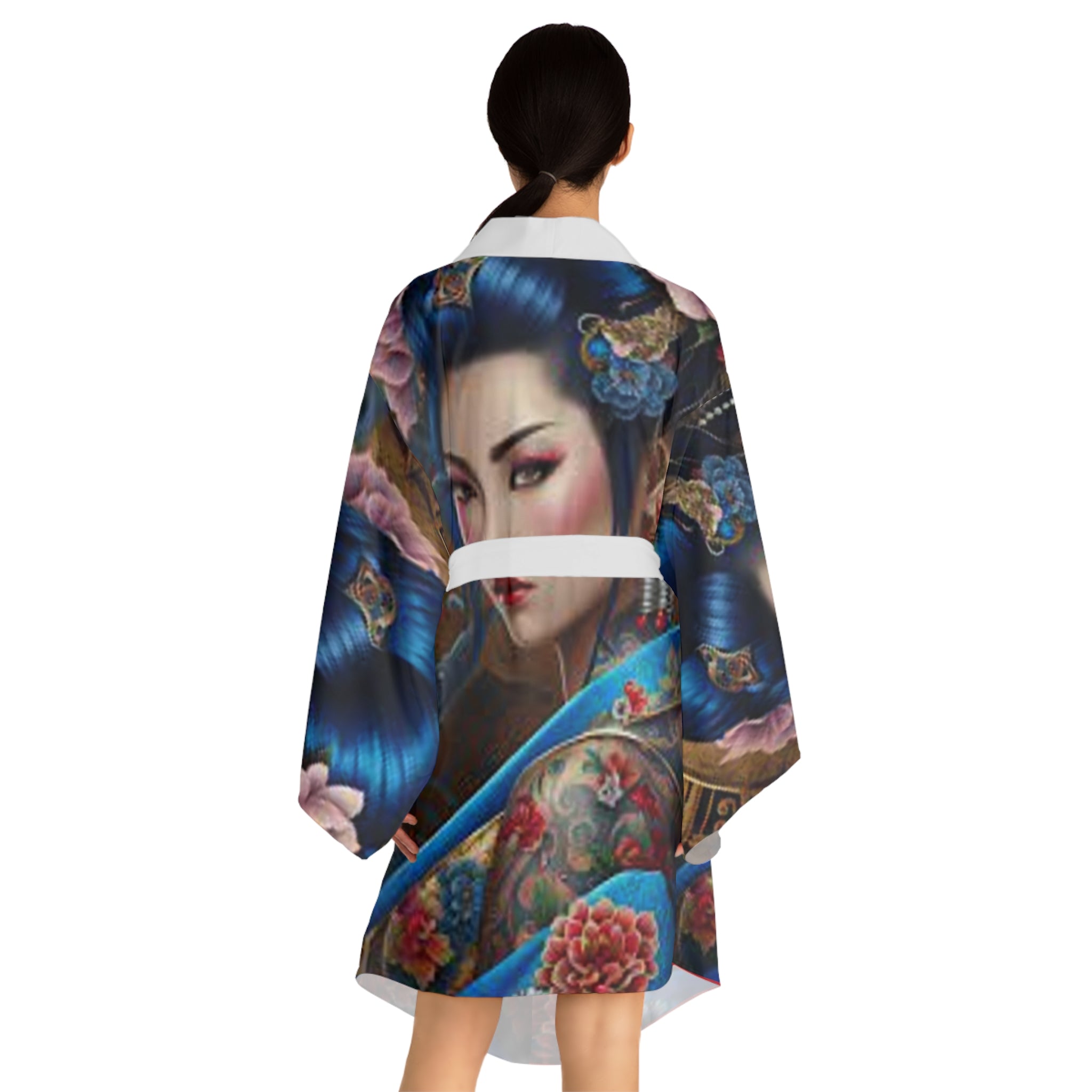 Long Sleeve Kimono Robe (AOP)