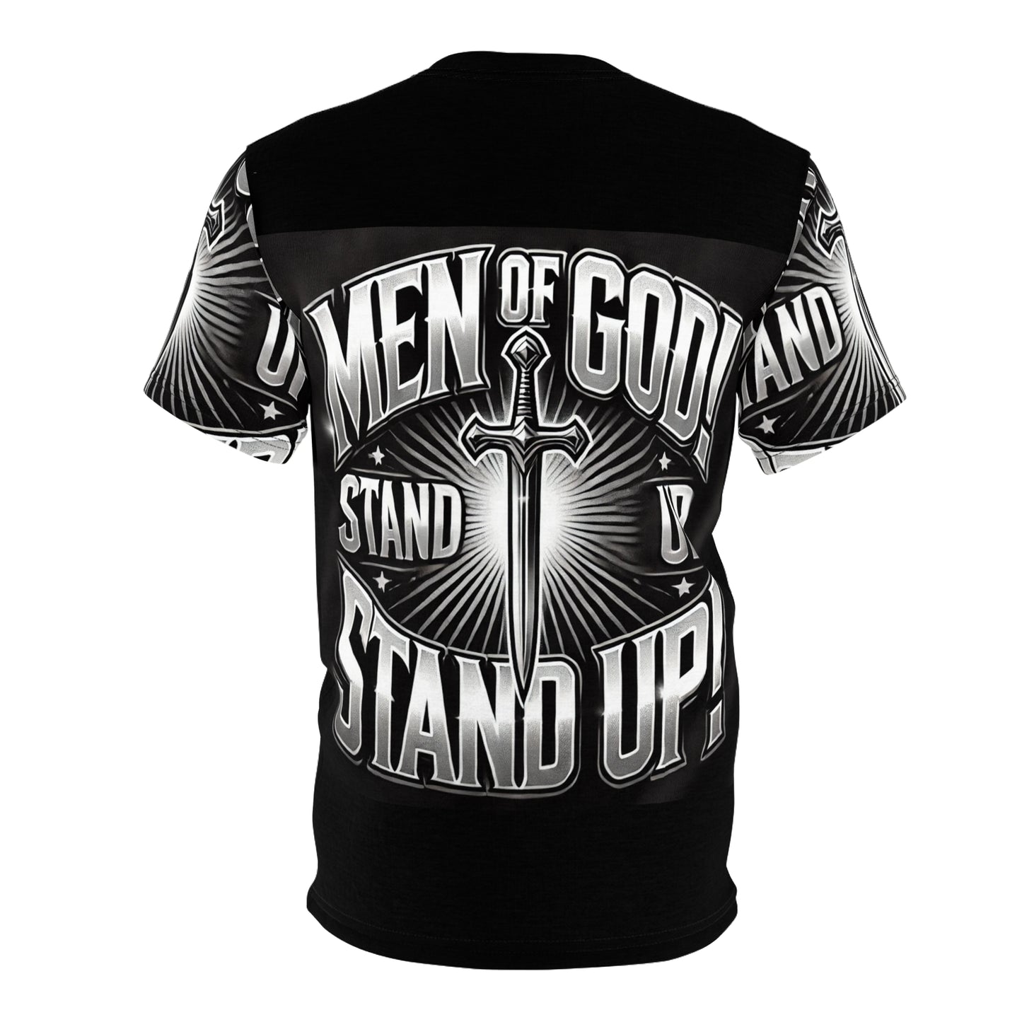 Men of God Stand Up Unisex Cut & Sew Tee - Bold Graphic Faith Shirt