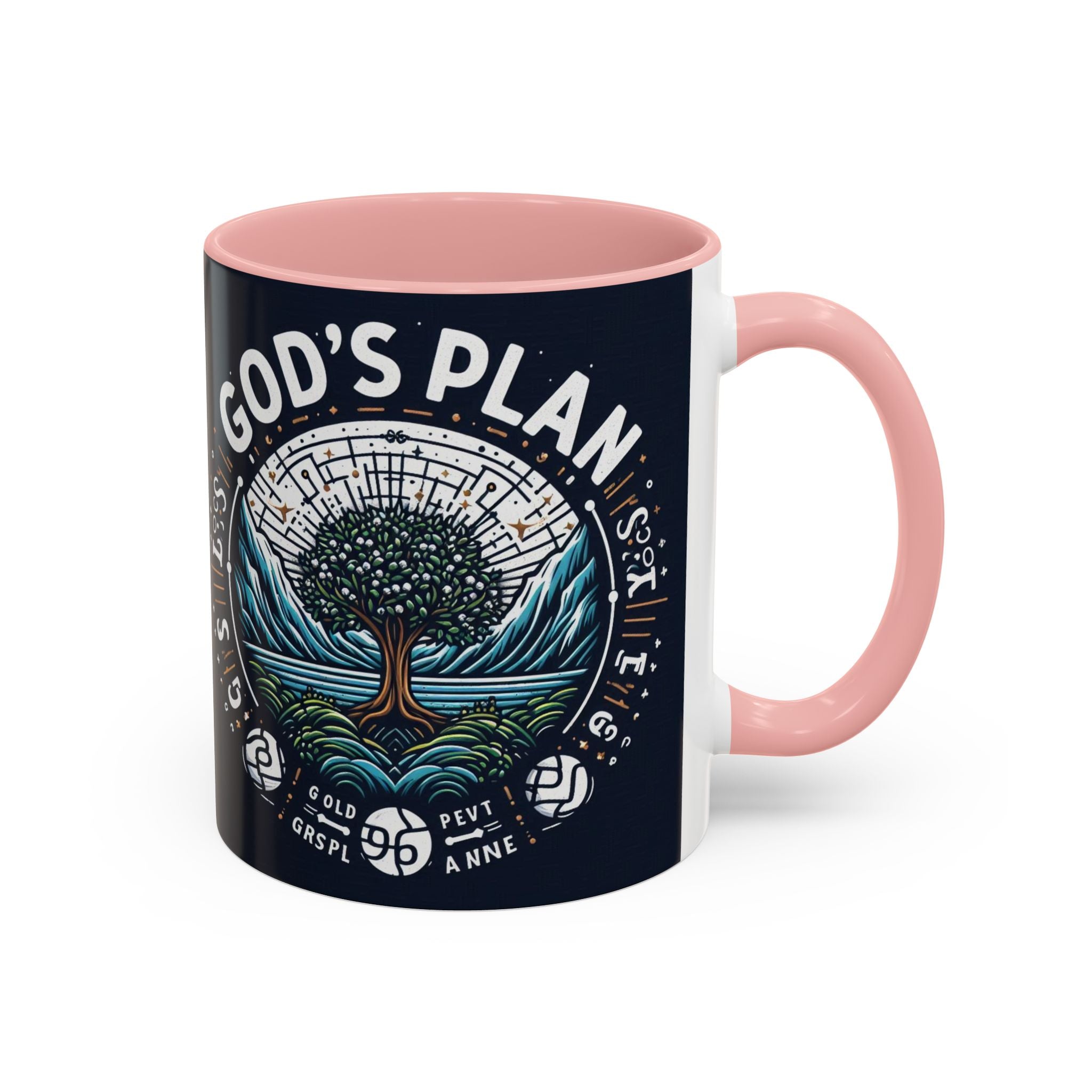 God's Plan Accent Coffee Mug | Inspirational Coffee Cup for Faith & Motivation | 11oz & 15oz