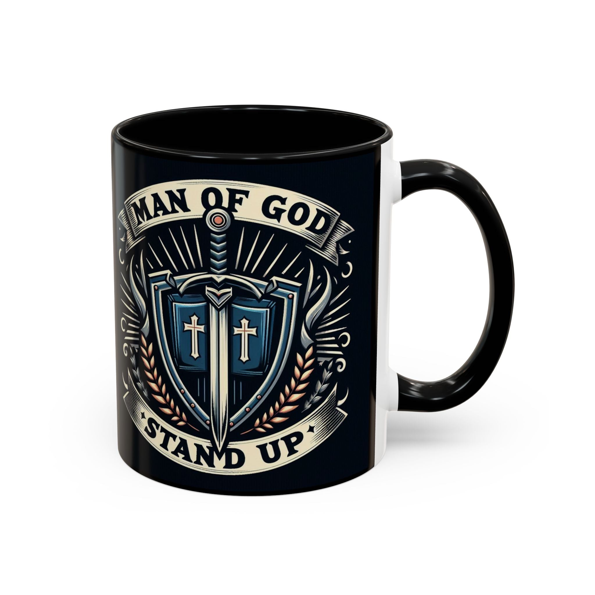 Faith-Inspired Accent Coffee Mug - 'Stand Up'