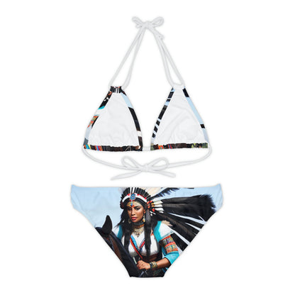 Strappy Bikini Set (AOP)