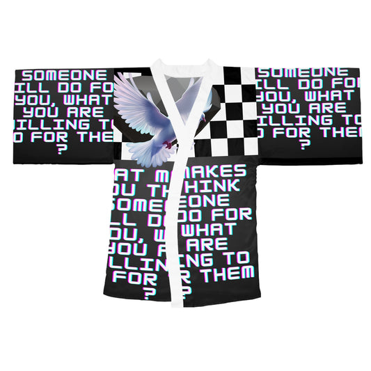 Long Sleeve Kimono Robe (AOP)