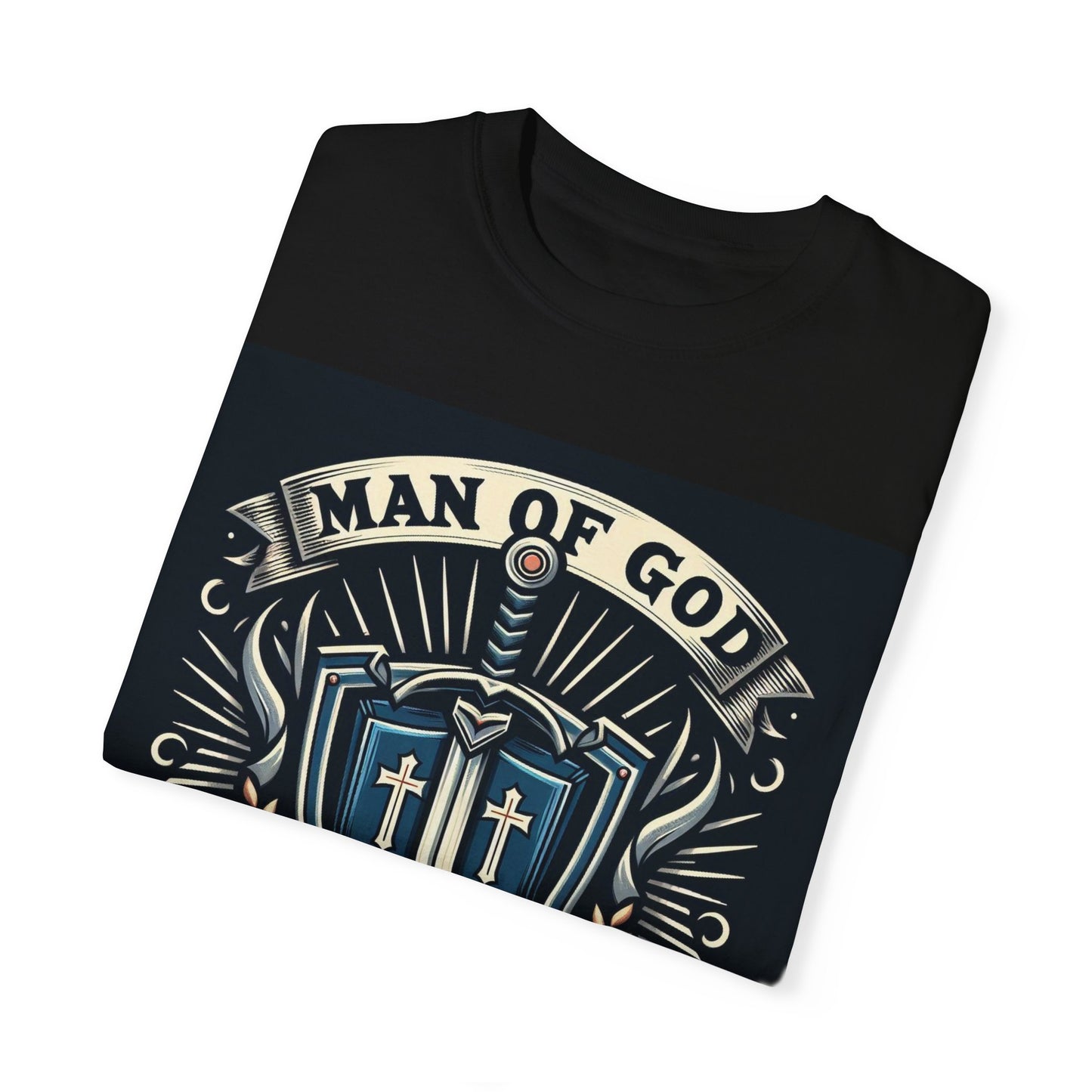 Unisex Garment-Dyed T-Shirt – 'Man of God: Stand Up' Design