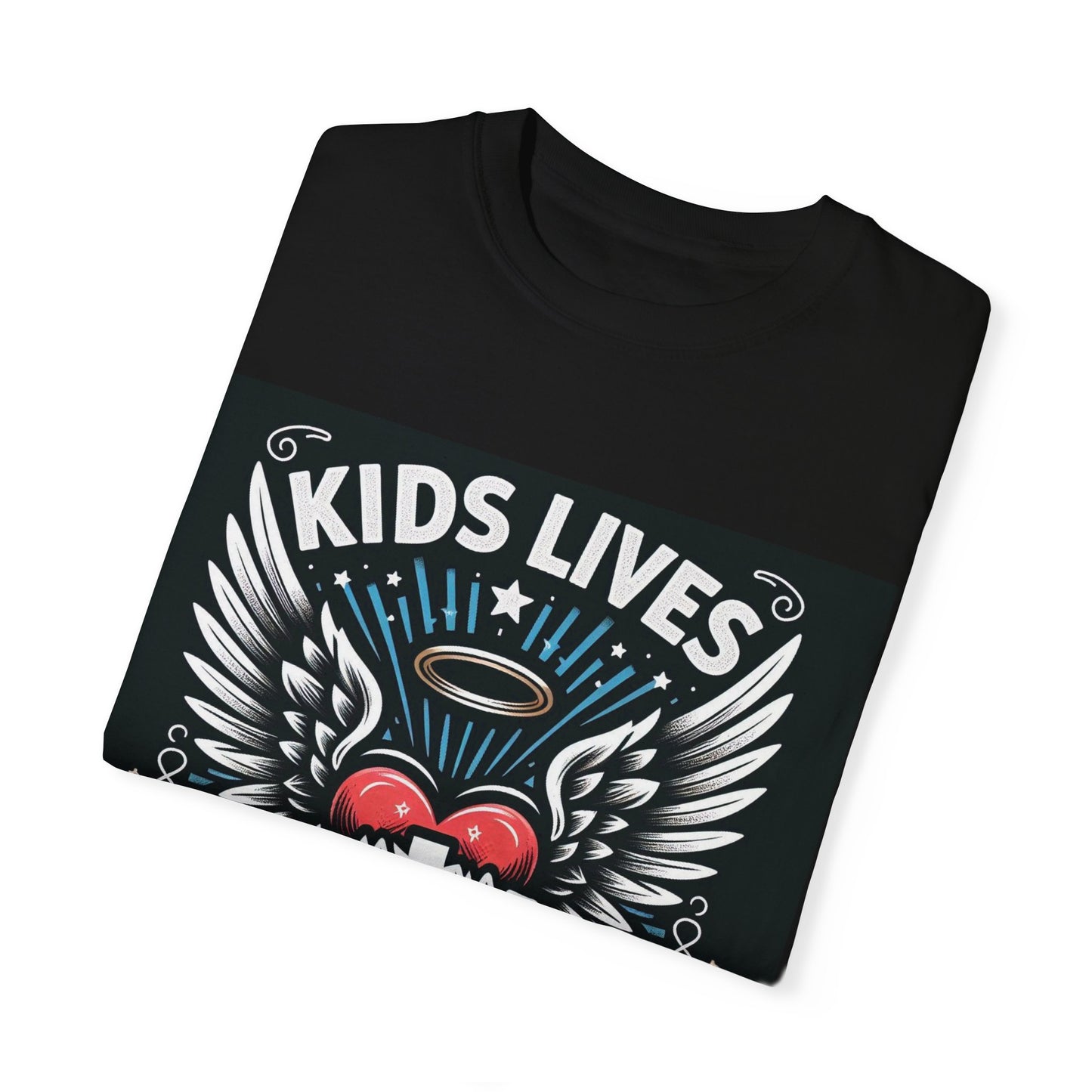 Kids Lives Matter Unisex Garment-Dyed T-Shirt | Supportive and Stylish Statement Tee