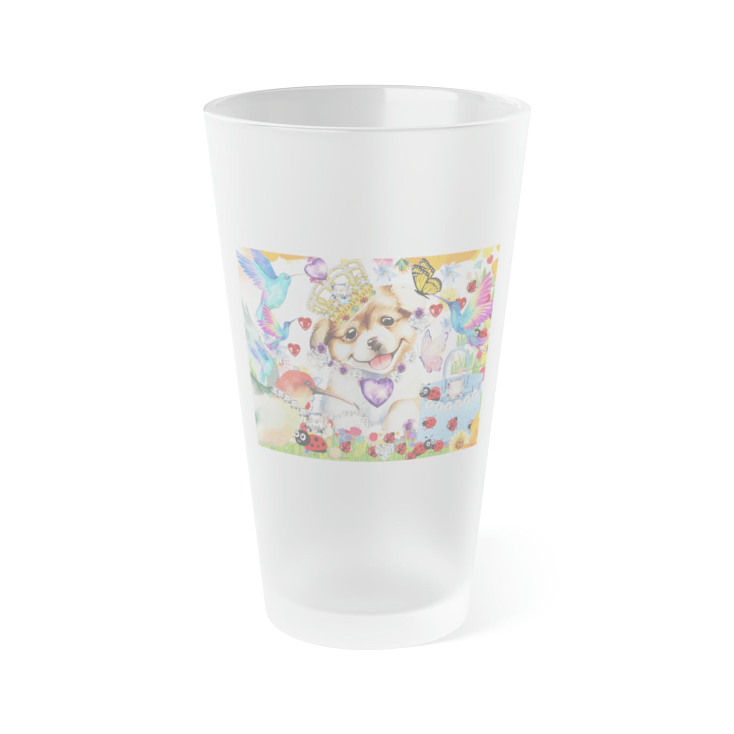 Frosted Pint Glass, 16oz