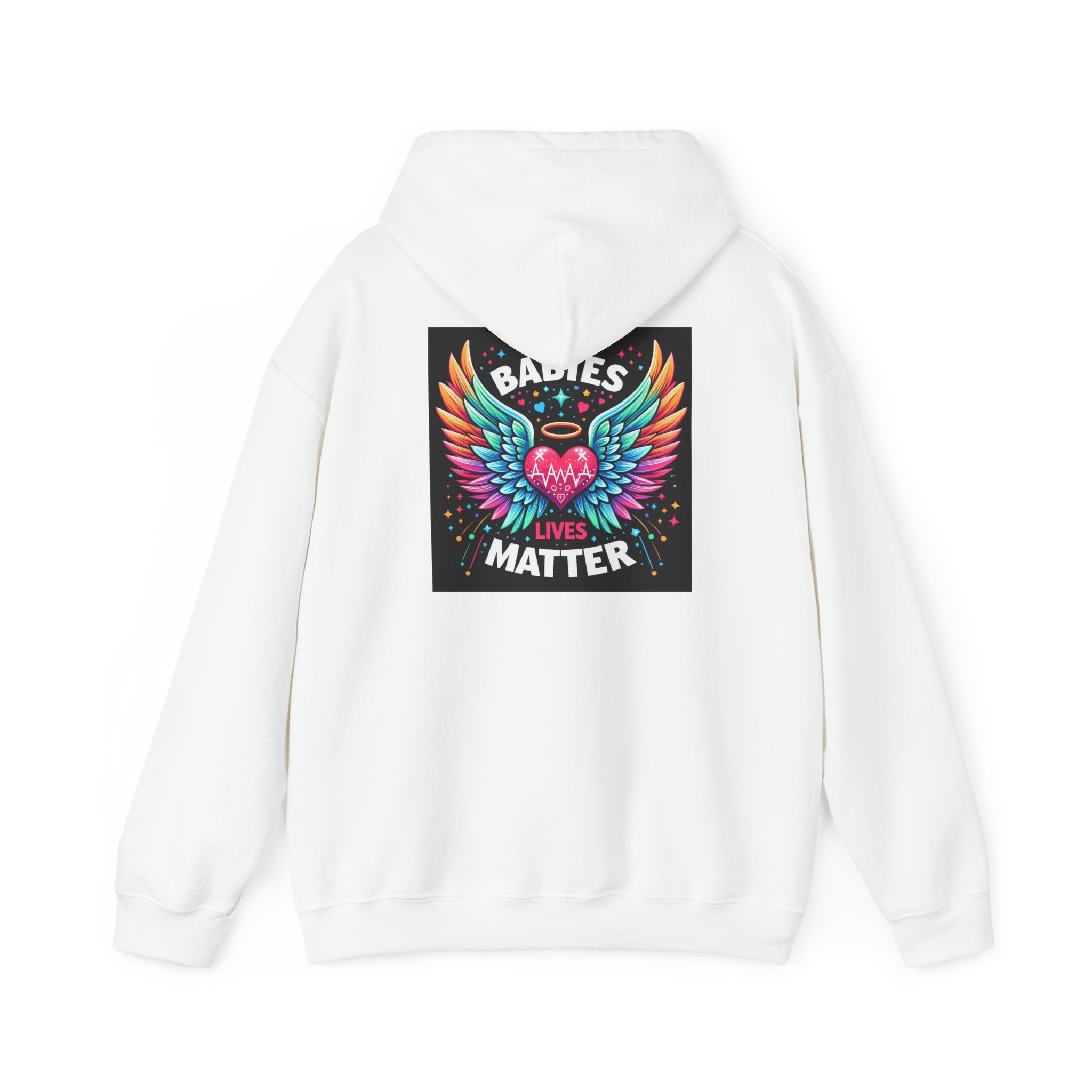 Babies Matter Wings Unisex Heavy Blend Hoodie – Colorful, Stylish Sweatshirt for Moms and Supporters