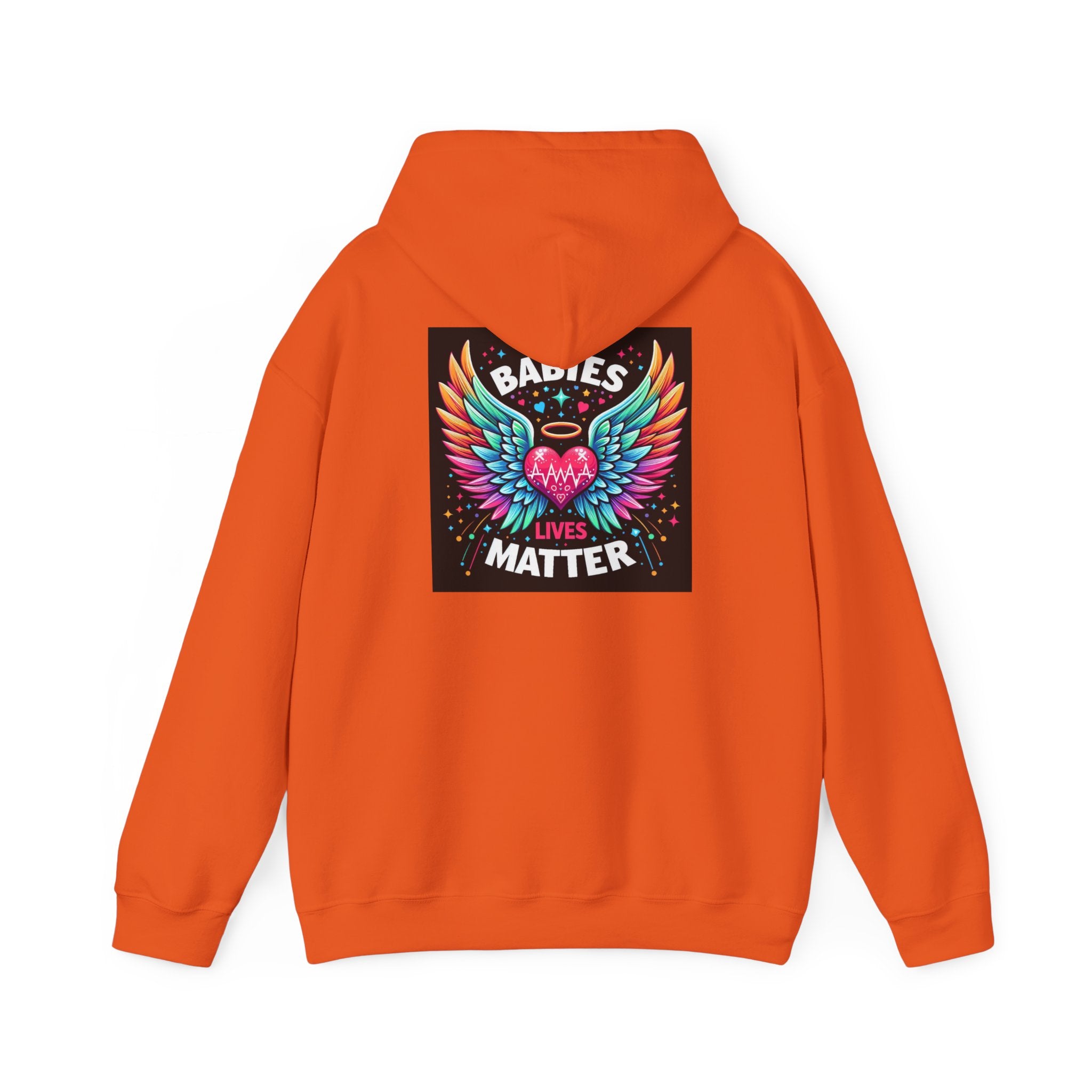 Babies Matter Wings Unisex Heavy Blend Hoodie – Colorful, Stylish Sweatshirt for Moms and Supporters