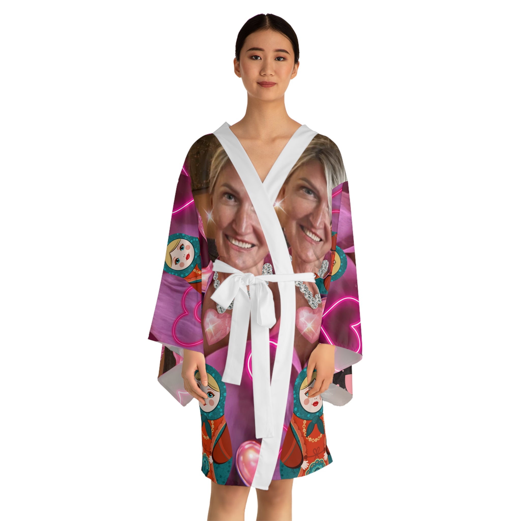 Long Sleeve Kimono Robe (AOP)