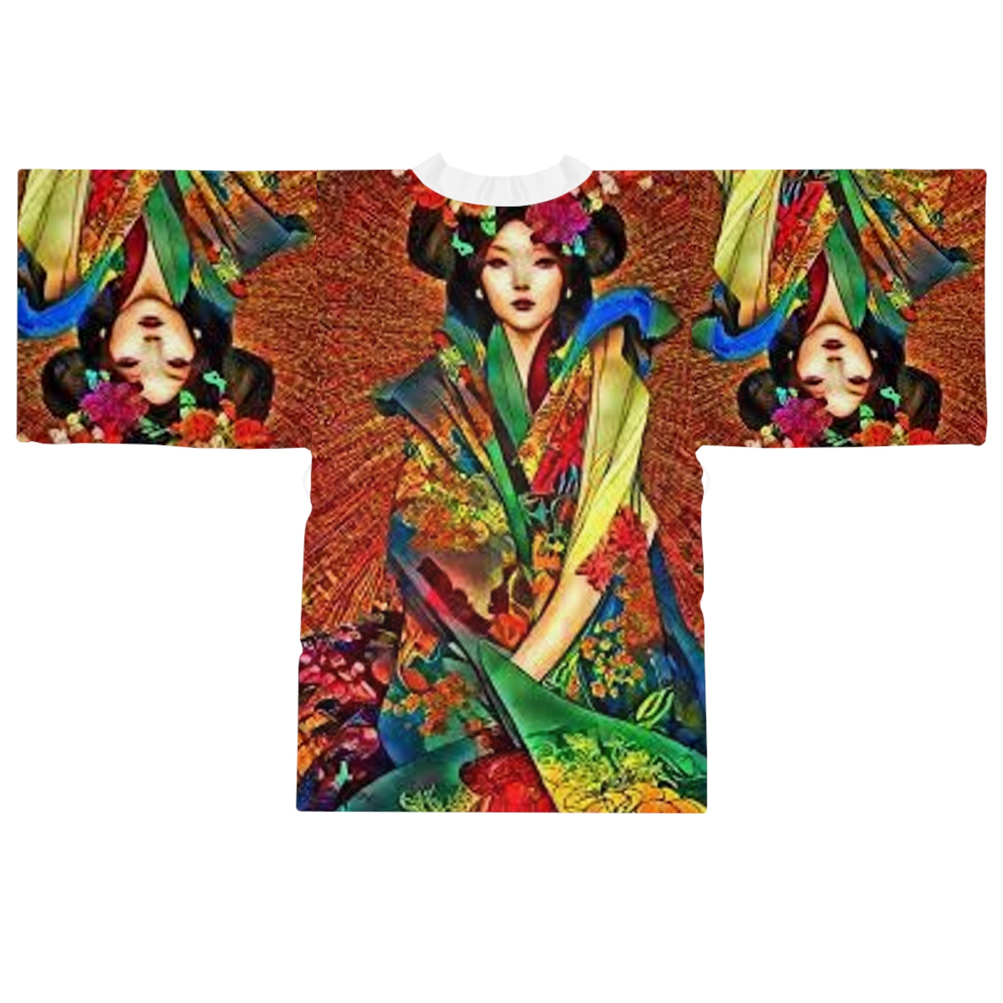 Long Sleeve Kimono Robe (AOP)