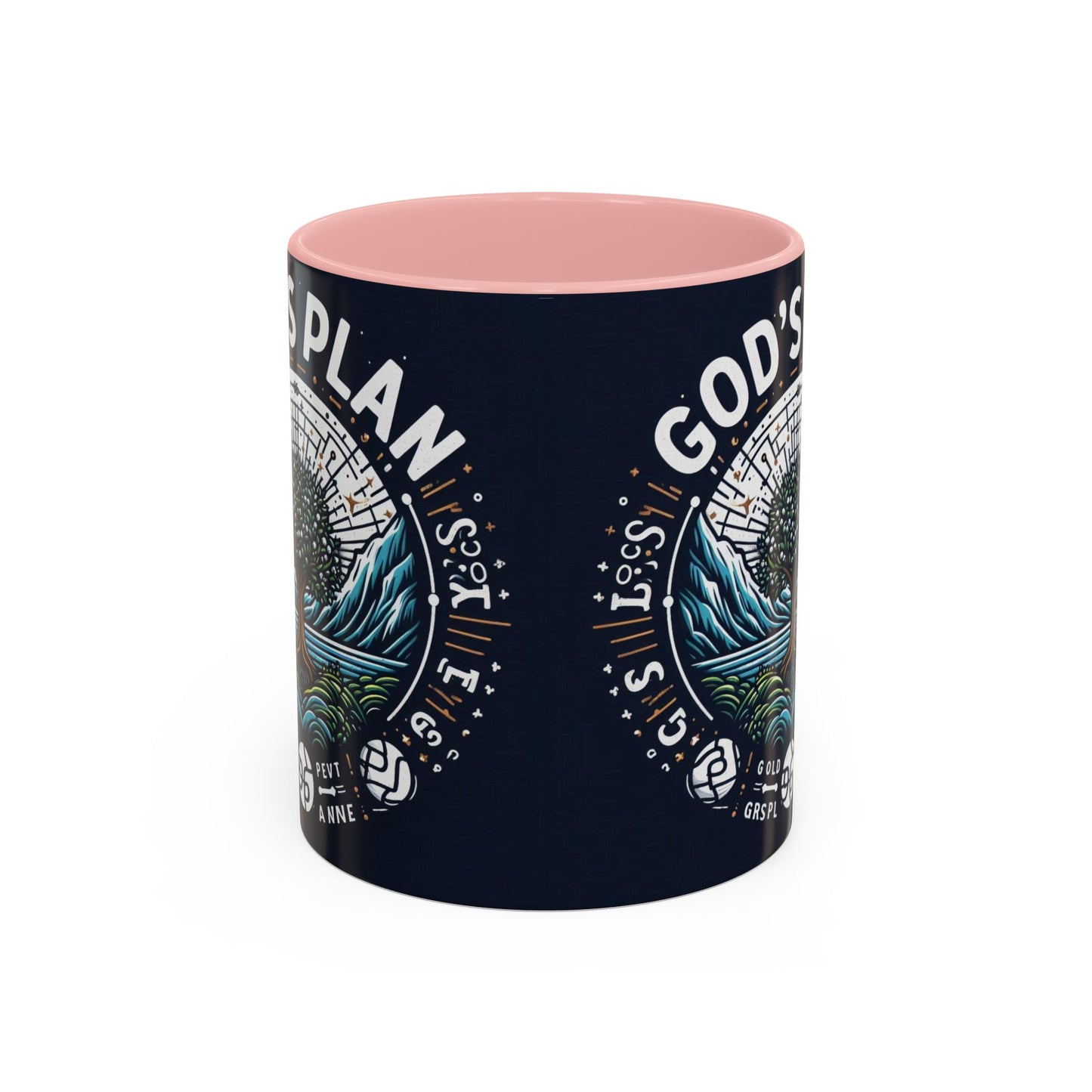 God's Plan Accent Coffee Mug | Inspirational Coffee Cup for Faith & Motivation | 11oz & 15oz