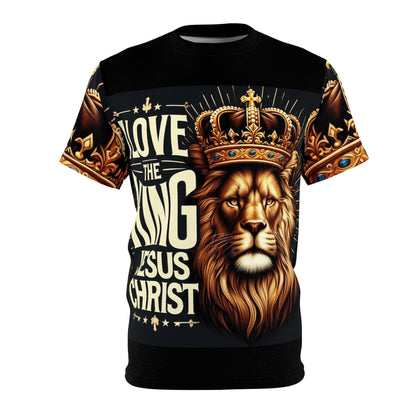 Love the King Unisex Graphic Tee - Jesus Christ Lion Design