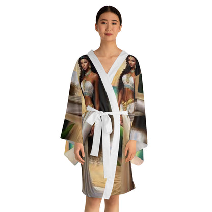 Long Sleeve Kimono Robe (AOP)