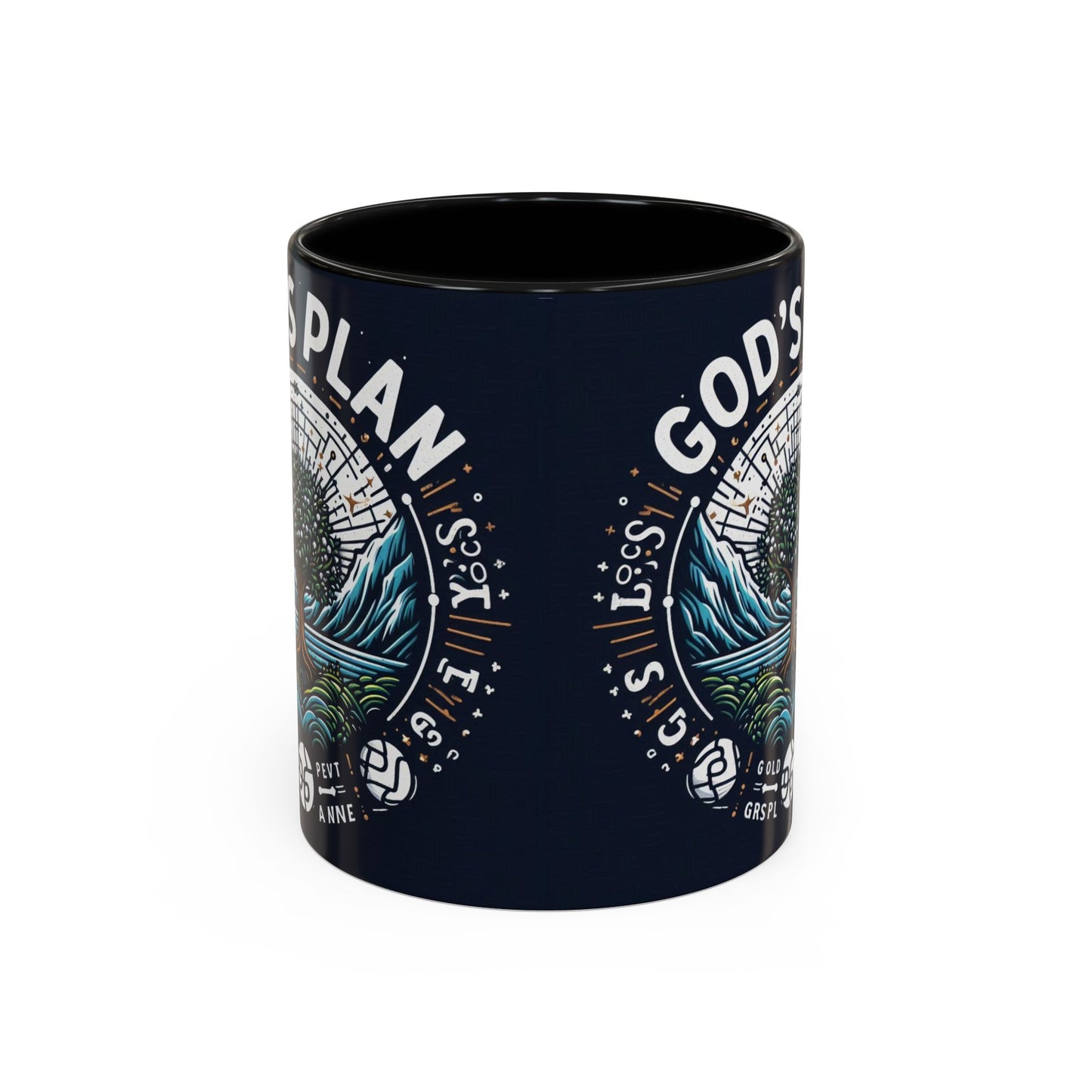 God's Plan Accent Coffee Mug | Inspirational Coffee Cup for Faith & Motivation | 11oz & 15oz