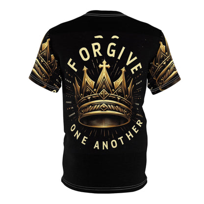 Forgive One Another Crown Graphic Tee | Unisex Cut & Sew T-Shirt for Positive Vibes