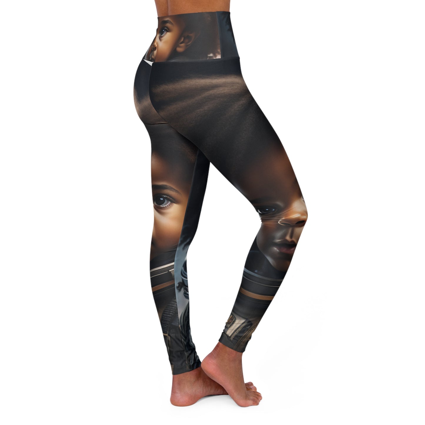 High Waisted Yoga Leggings (AOP)