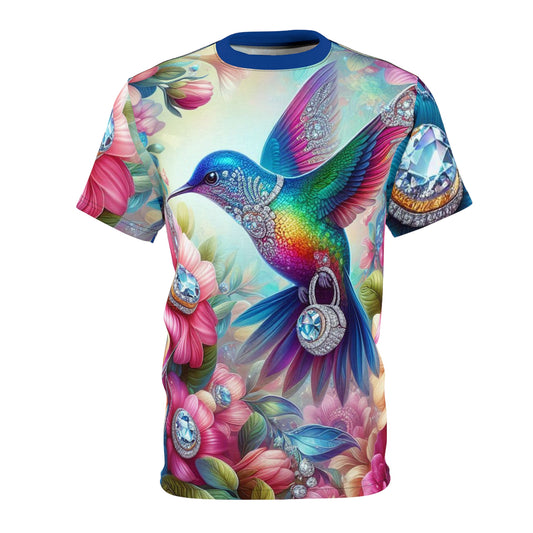 Colorful Hummingbird Unisex Tee - Vibrant Nature Inspired Design