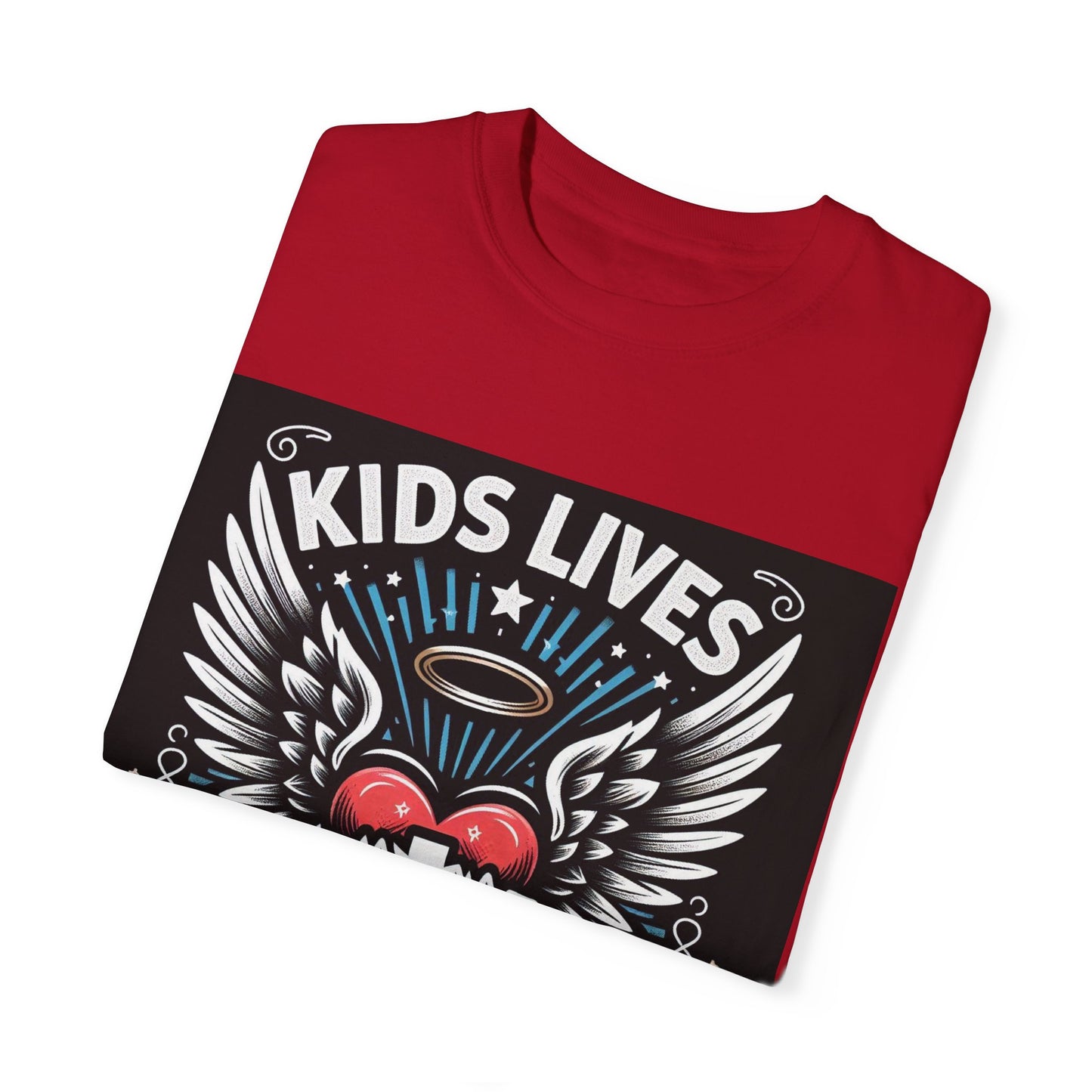 Kids Lives Matter Unisex Garment-Dyed T-Shirt | Supportive and Stylish Statement Tee