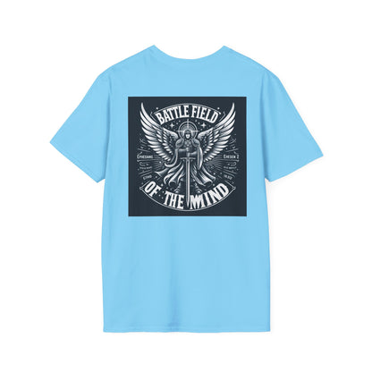 Battle Field of the Mind Unisex Softstyle T-Shirt - Motivational Graphic Tee for Mental Strength