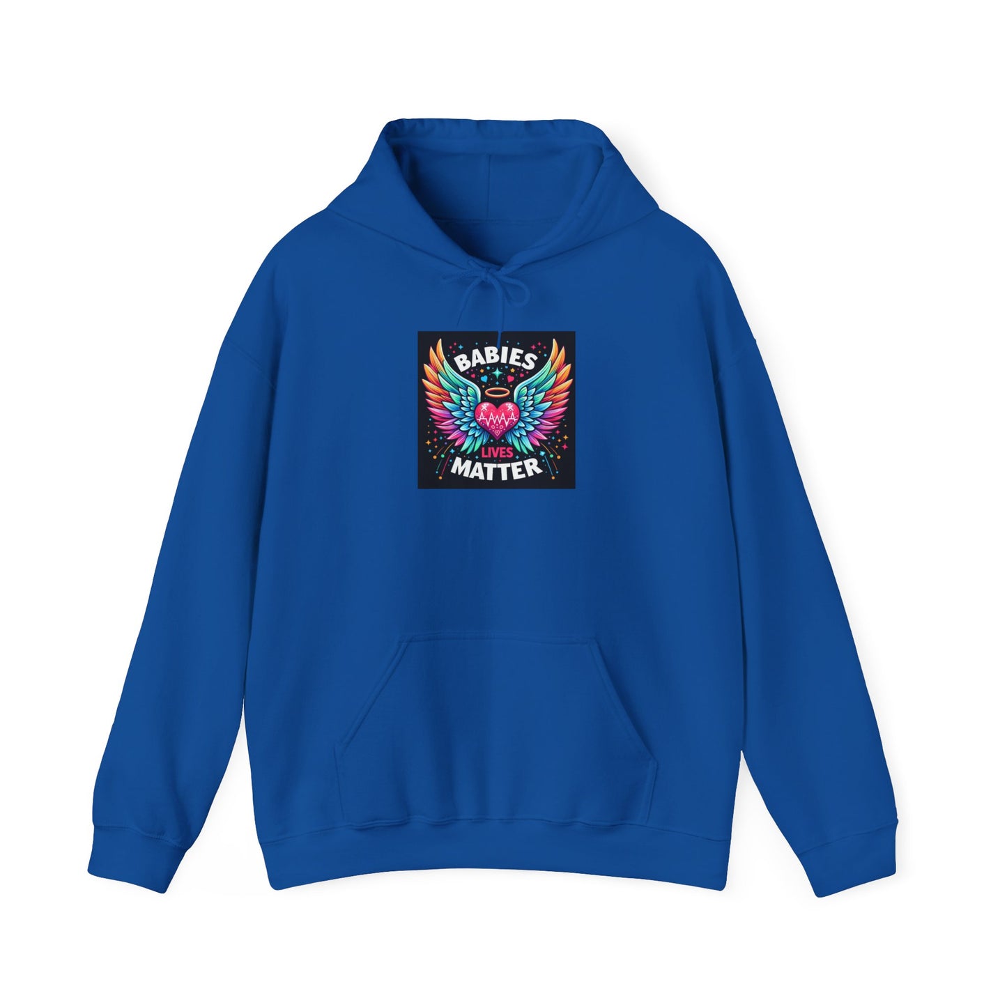 Babies Matter Wings Unisex Heavy Blend Hoodie – Colorful, Stylish Sweatshirt for Moms and Supporters