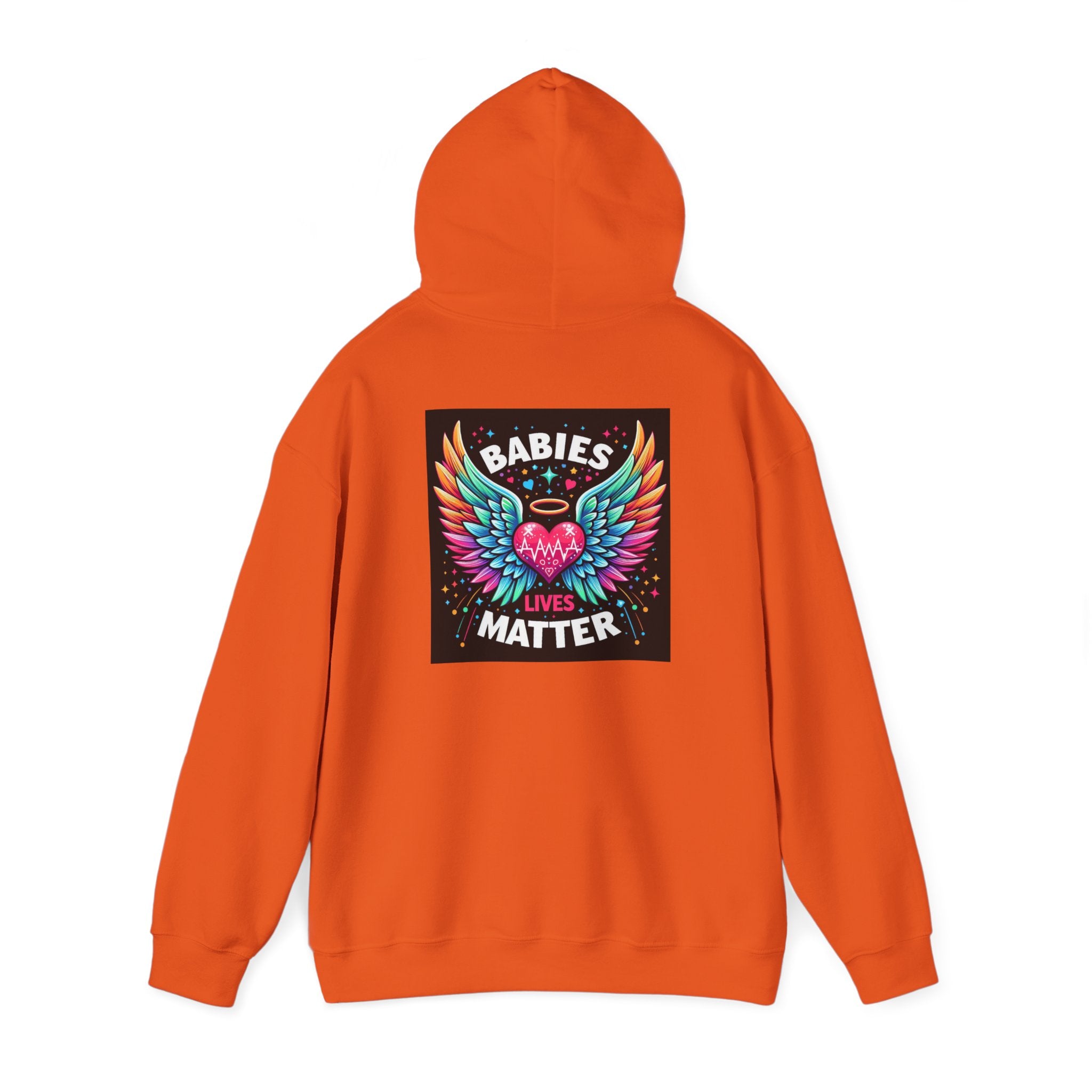 Babies Matter Wings Unisex Heavy Blend Hoodie – Colorful, Stylish Sweatshirt for Moms and Supporters