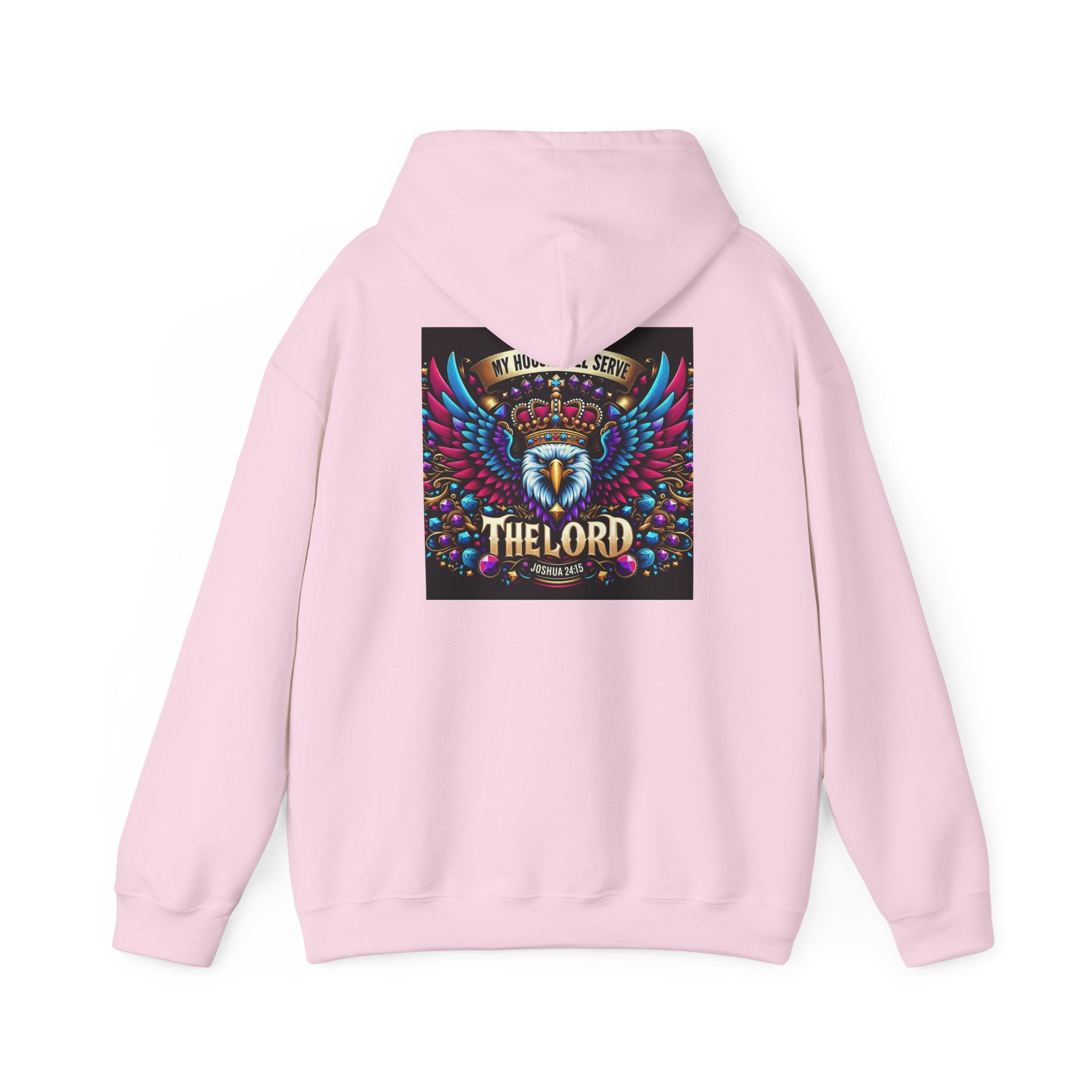 The Lord Unisex Hooded Sweatshirt - Colorful Eagle Design