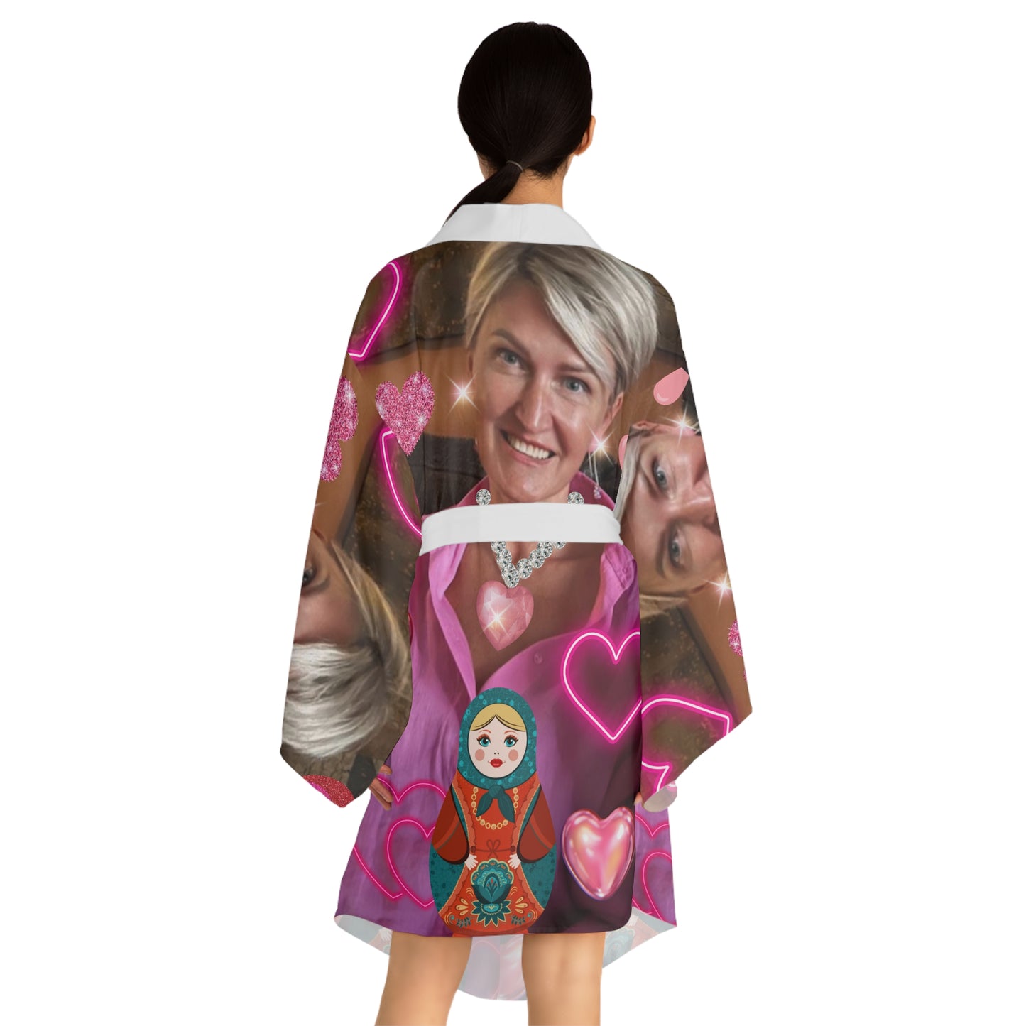 Long Sleeve Kimono Robe (AOP)