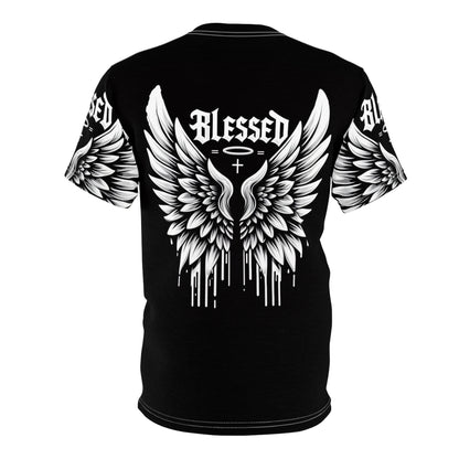 Blessed Angel Wings Unisex Tee - Spirit & Faith Inspired Shirt