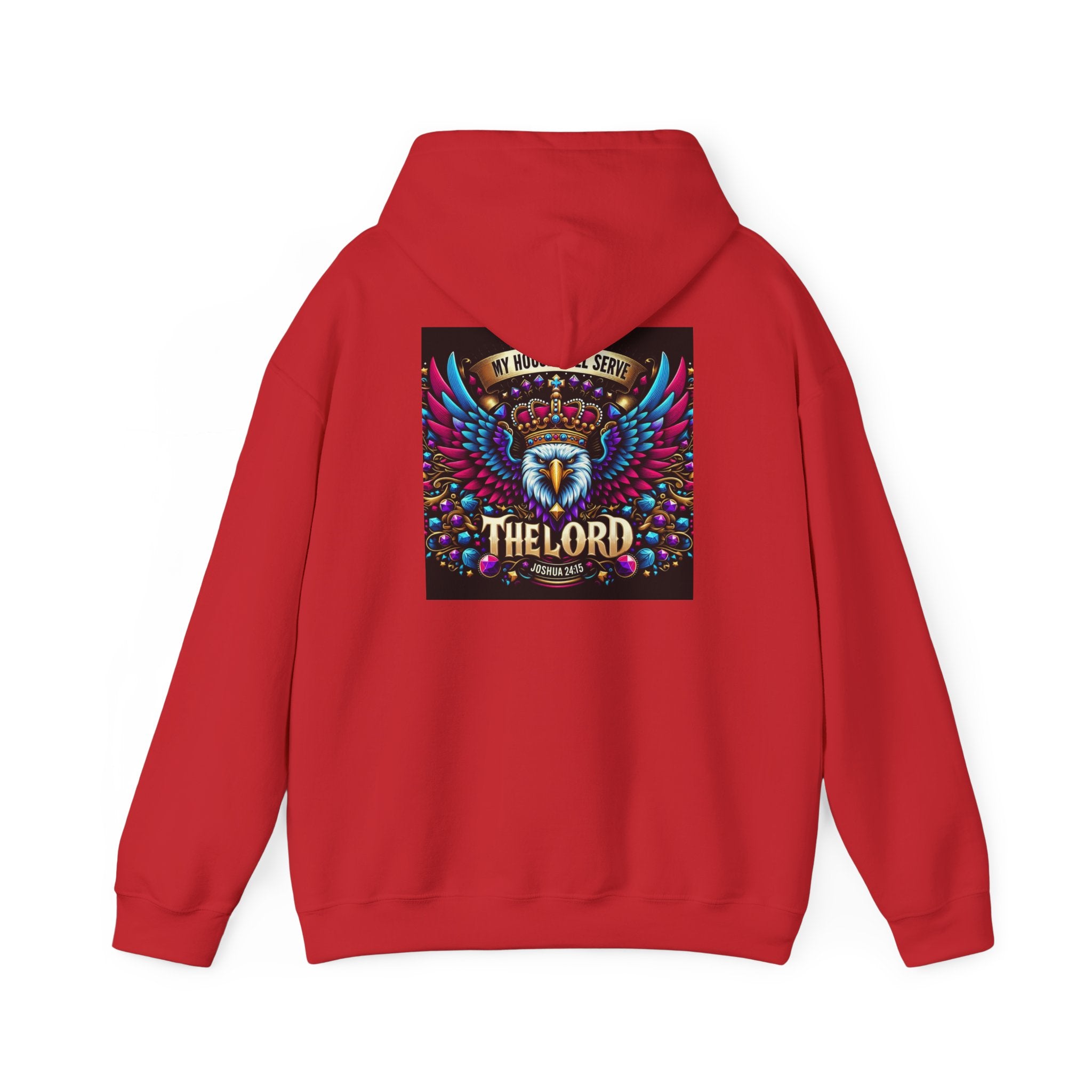 The Lord Unisex Hooded Sweatshirt - Colorful Eagle Design