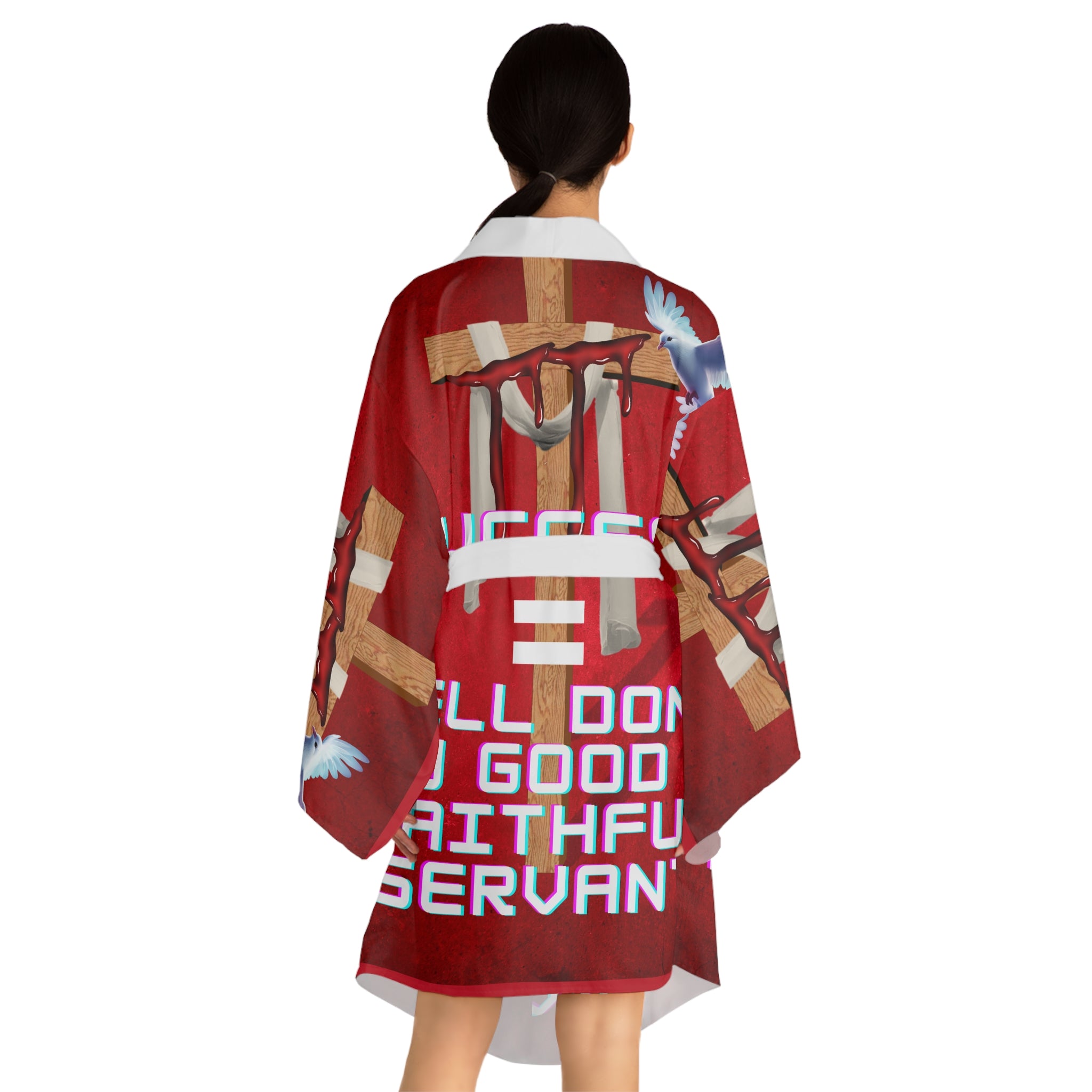 Long Sleeve Kimono Robe (AOP)