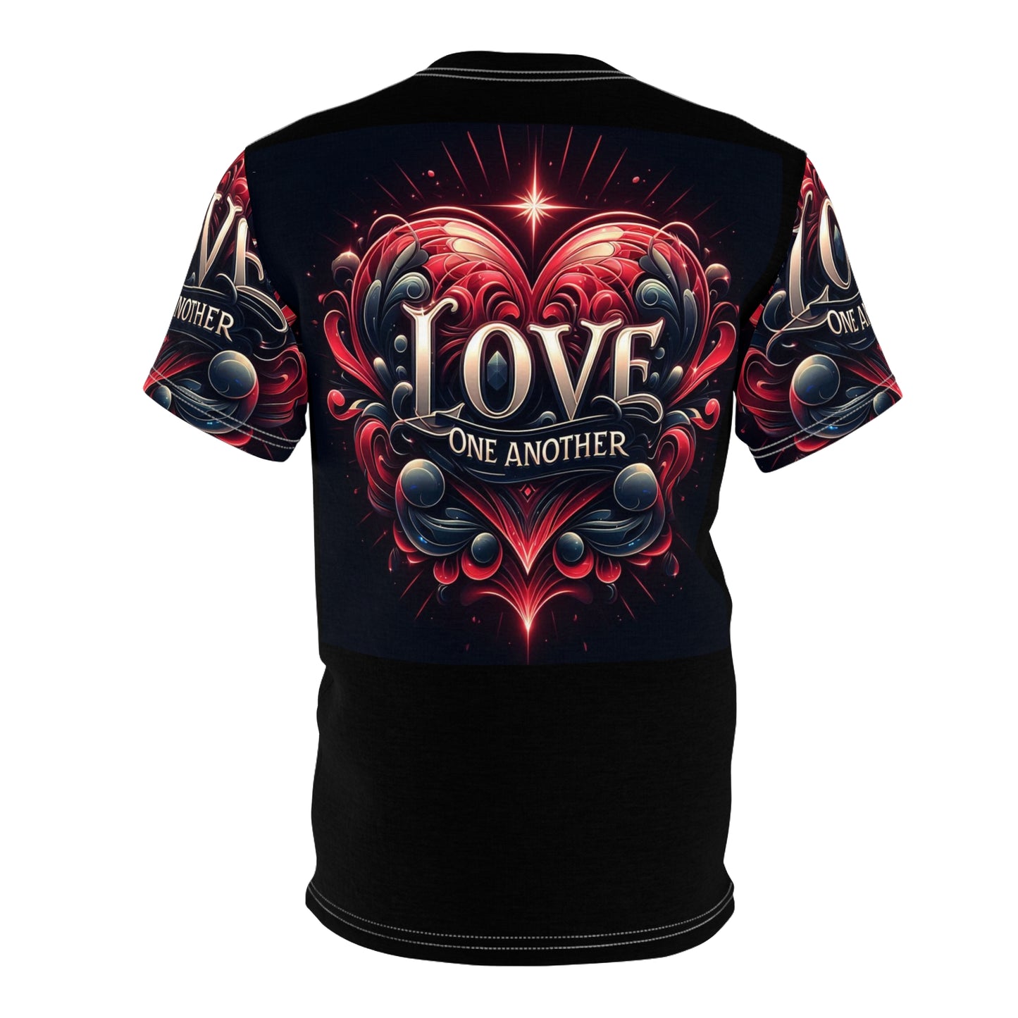 Love One Another Commandment_Graphic Tee - Unisex Cut & Sew Shirt