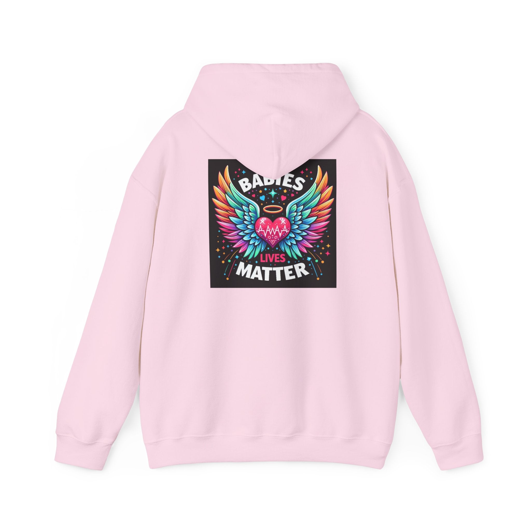 Babies Matter Wings Unisex Heavy Blend Hoodie – Colorful, Stylish Sweatshirt for Moms and Supporters